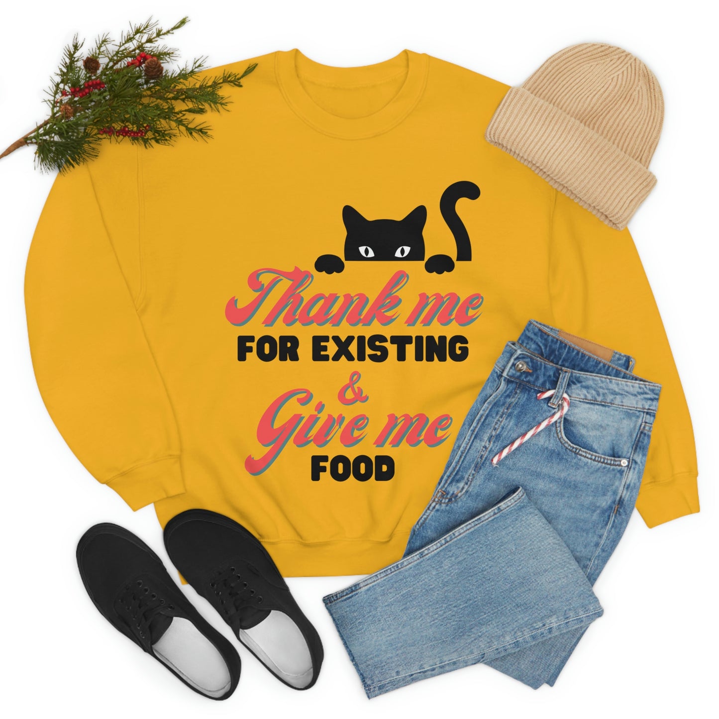 Boss Black Cat Sarcastic Quote Crewneck Sweatshirt