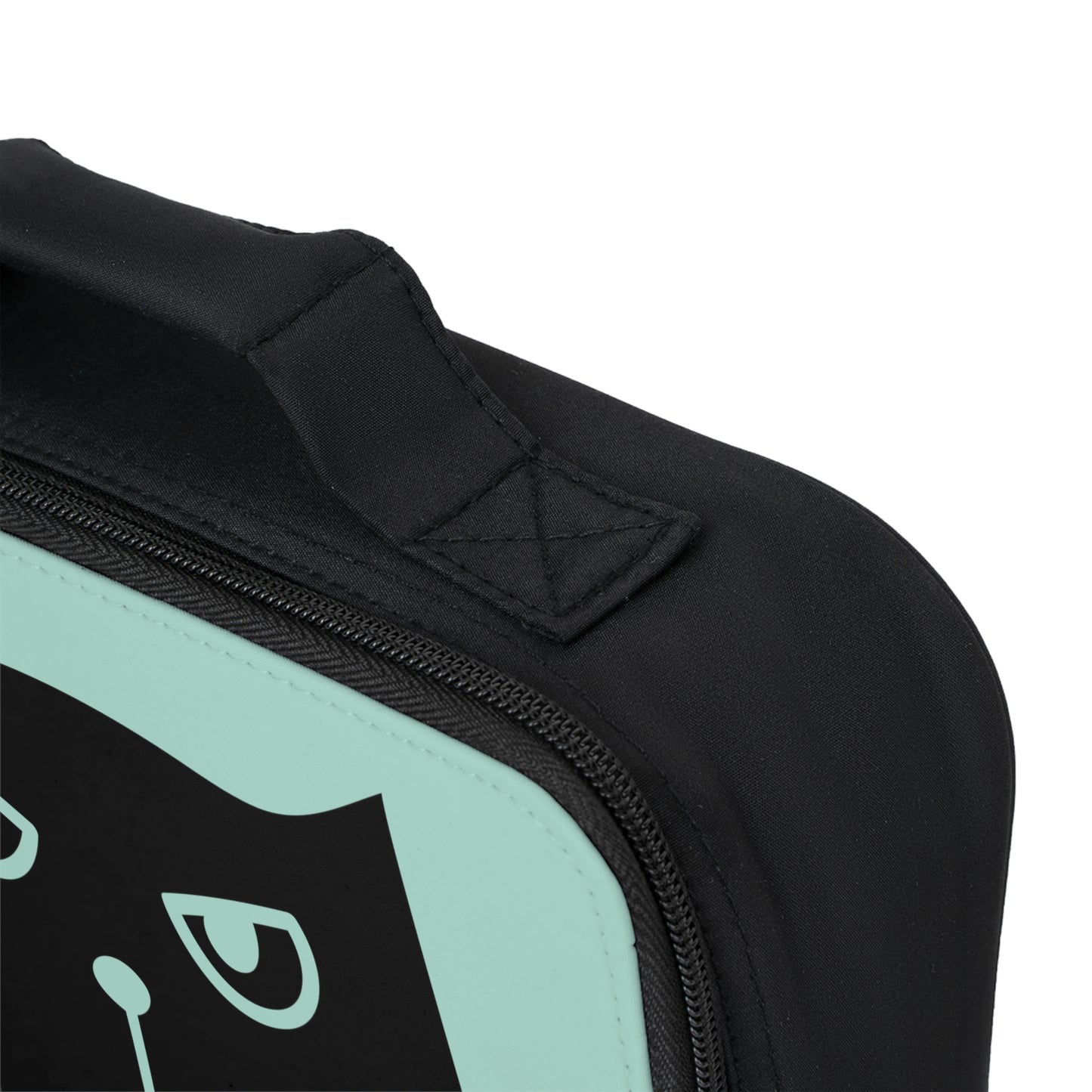 Black cat says Pet if you can Lunch Bag