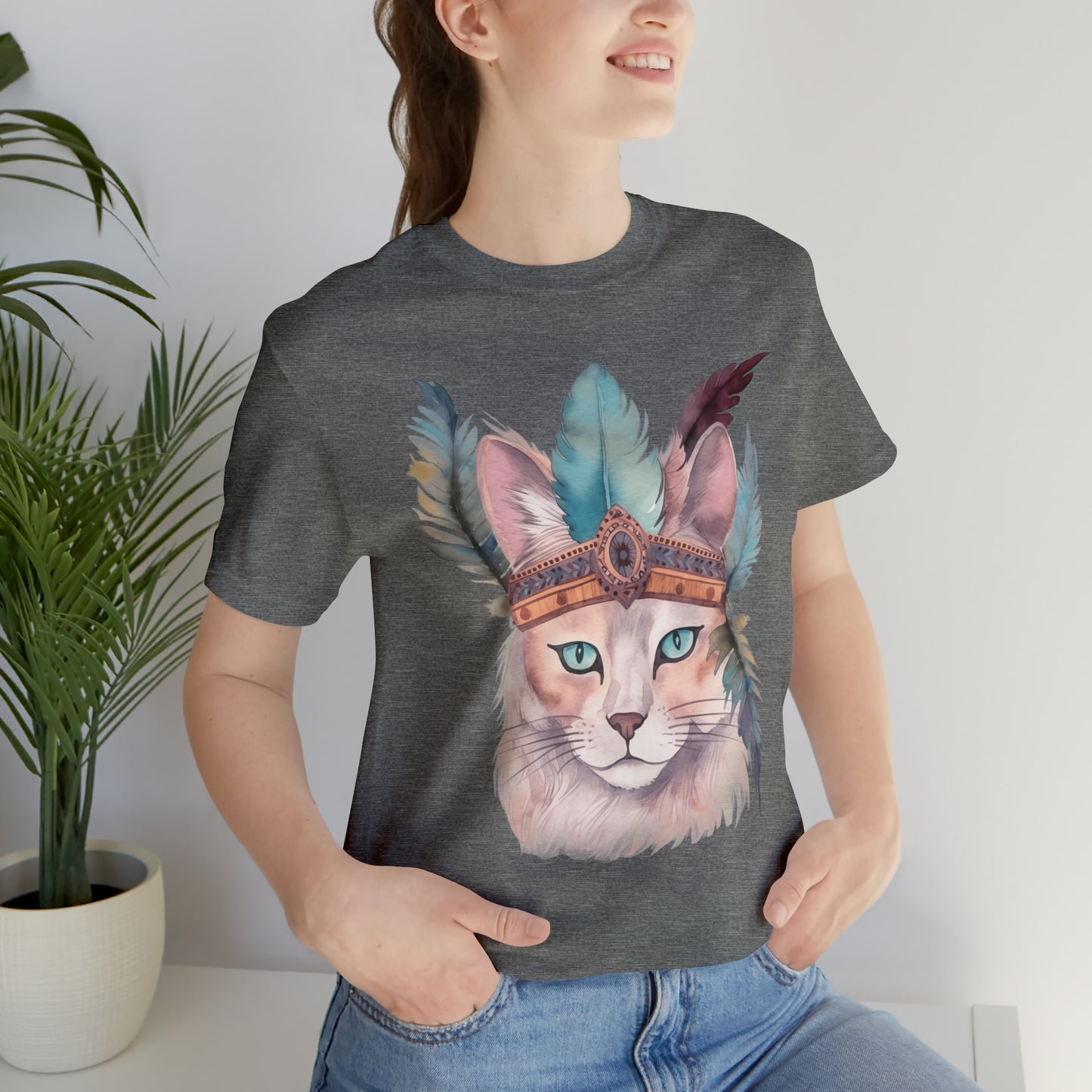 Cat Native Indian American Shirt, cat Indigenous Designed t shirt, Cute cat tee shirt, Native American Art tee, cool cat tee, cat lover gift