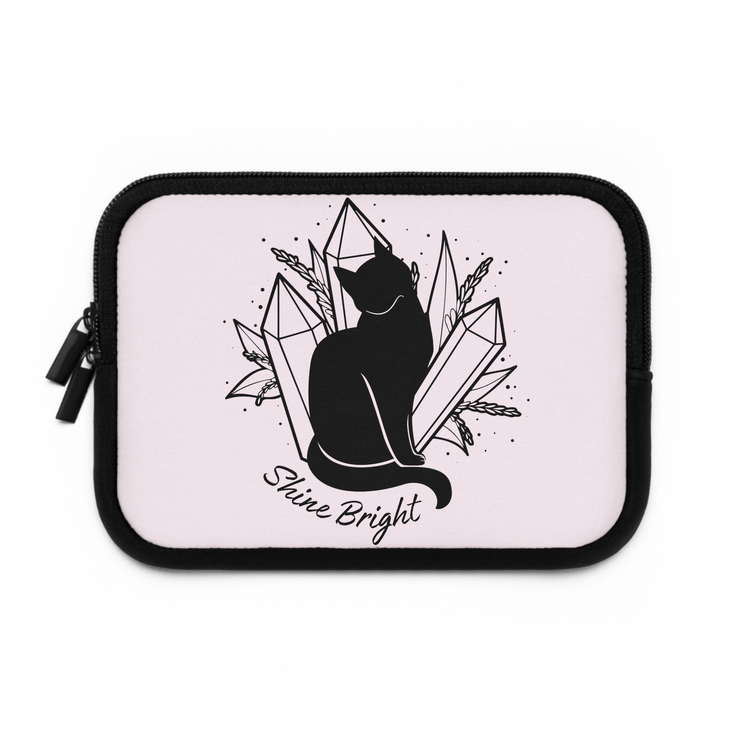 Crystals and Cat Laptop Sleeve