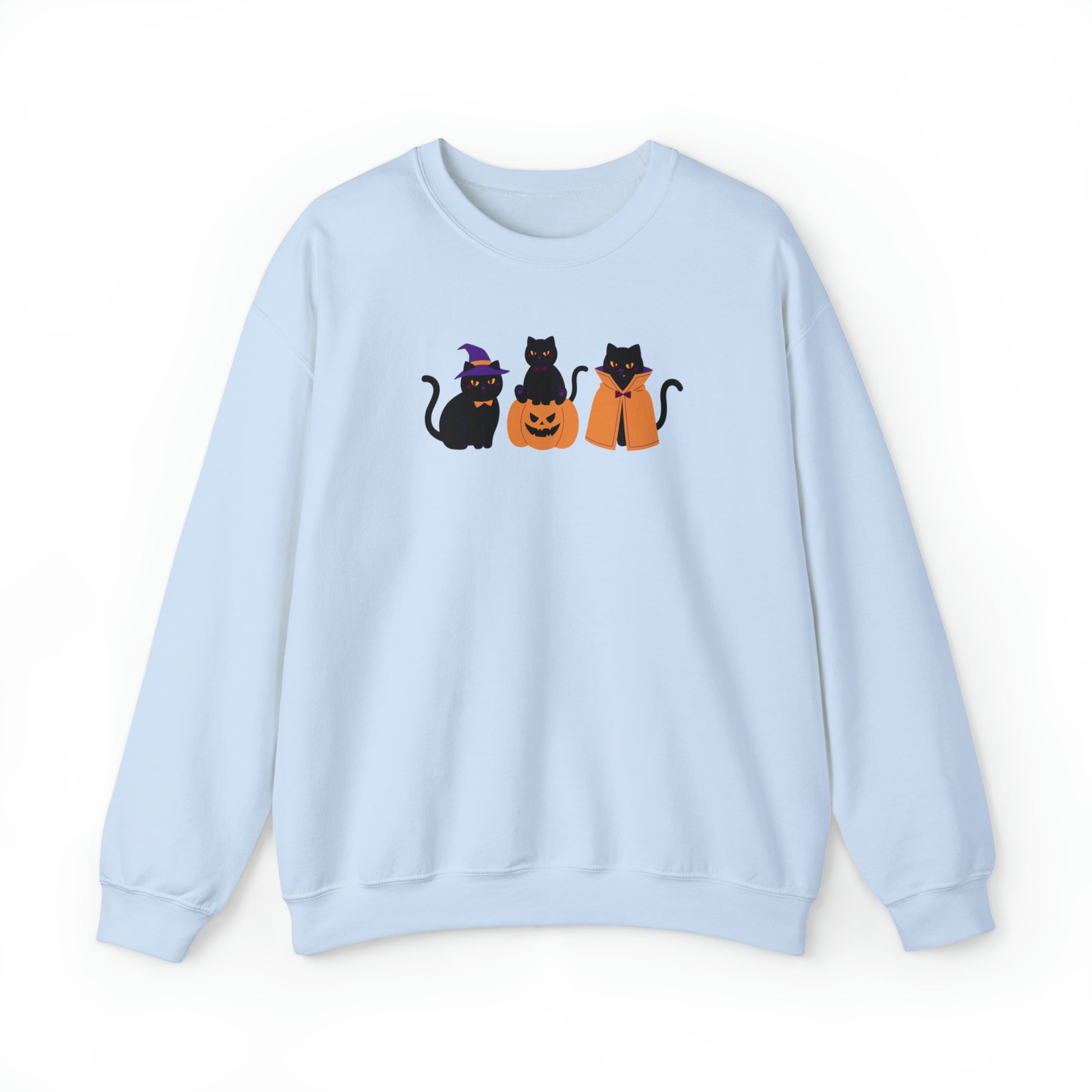 Cat Halloween sweatshirt, Spooky Season Crewneck Sweatshirt, Black Cats pumpkin sweater, Cat Lover jumper, Halloween Cat pullover, cat mom