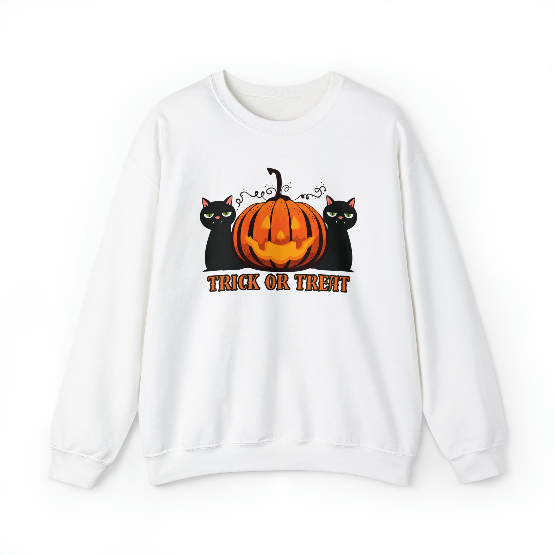 Cat Halloween Sweatshirt, Spooky Season Crewneck Sweatshirt, Retro Vintage Cat Halloween sweater, black cats Pumpkin jumper, Funny cat gift