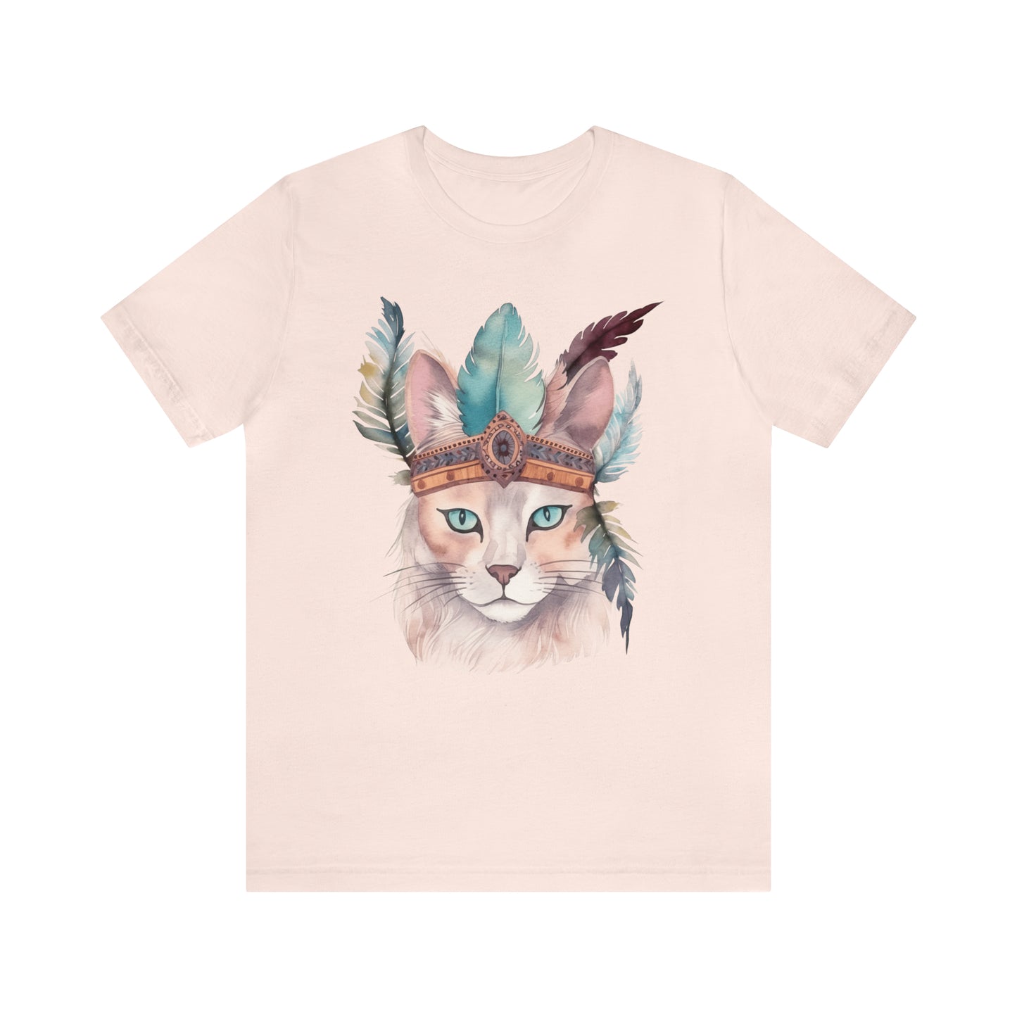 Cat Native American Art T-Shirt