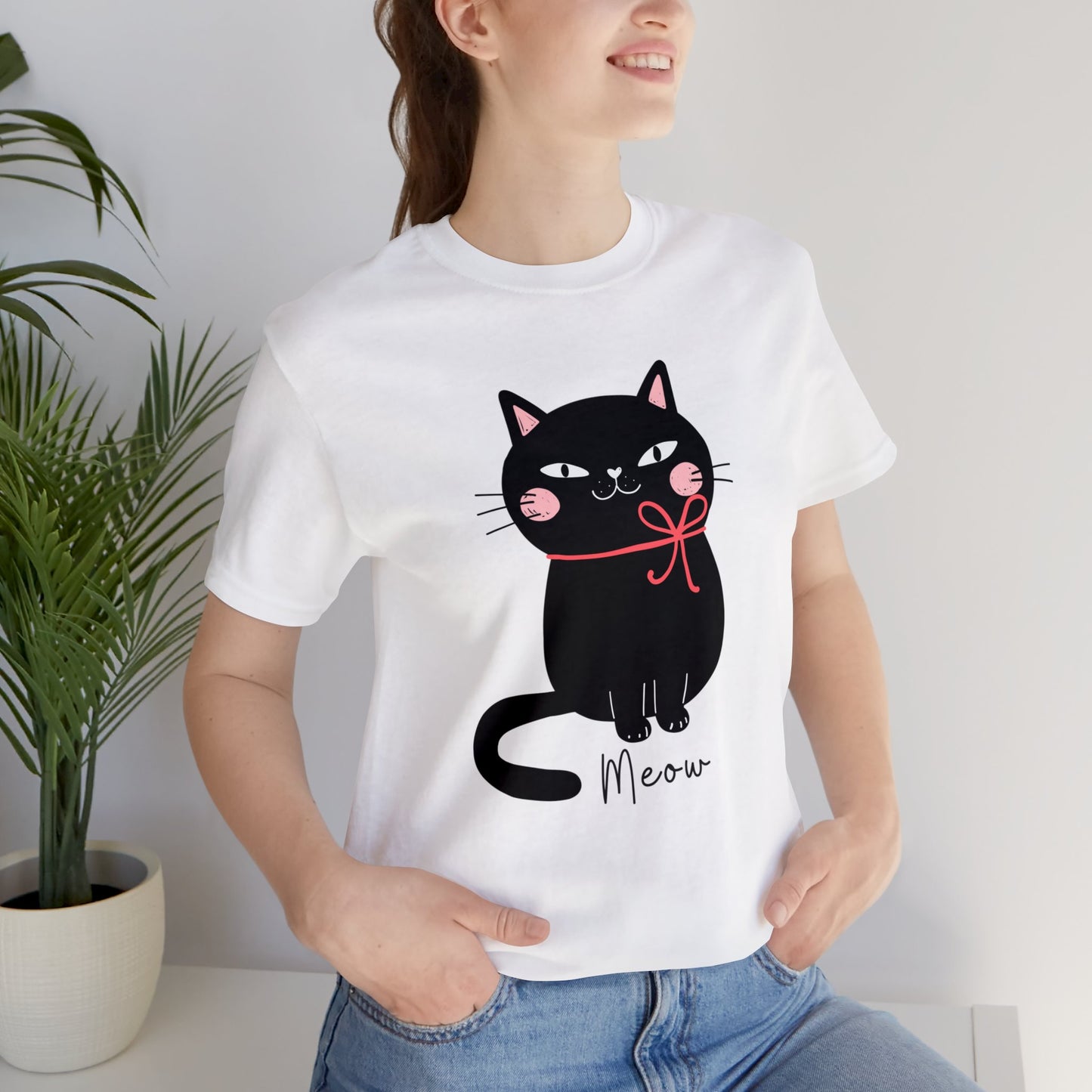 Cute Black cat Christmas Shirt, Kawaii cat xmas shirt, Funny cat Christmas T-shirt, cat cozy tee shirt, cat lover gift, black cat mom gift