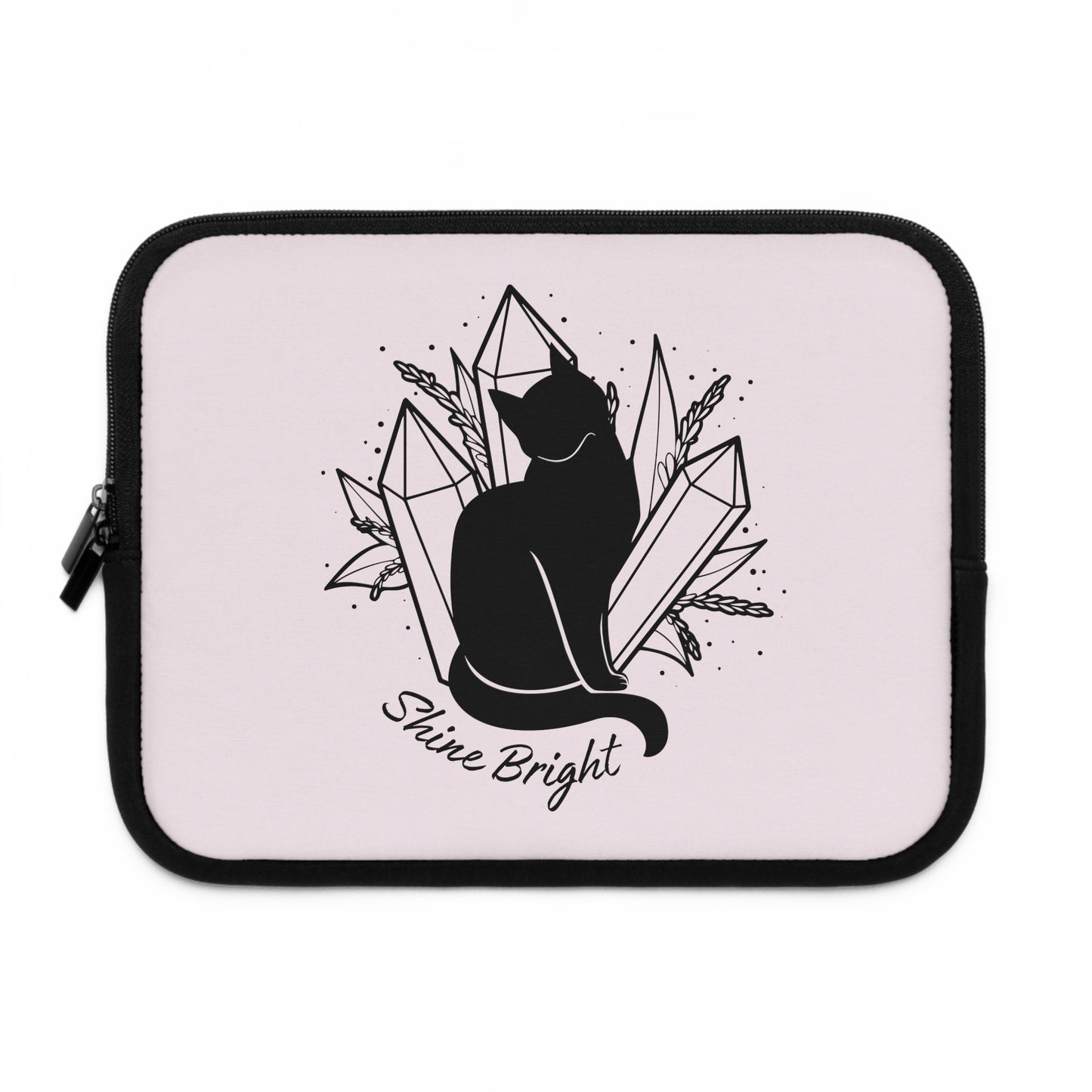 Crystals and Cat Laptop Sleeve