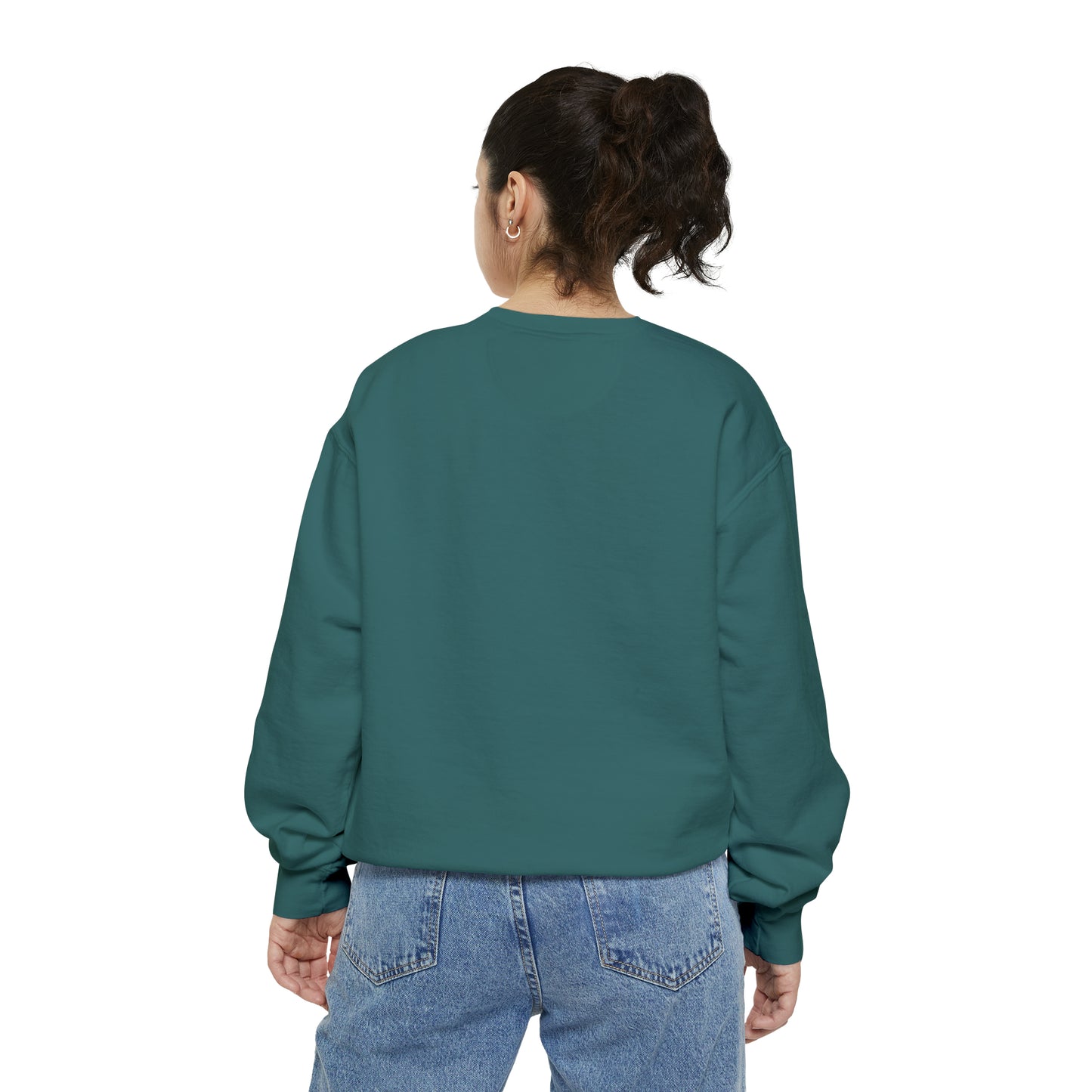 Nerdy Cat Garment-Dyed Sweatshirt