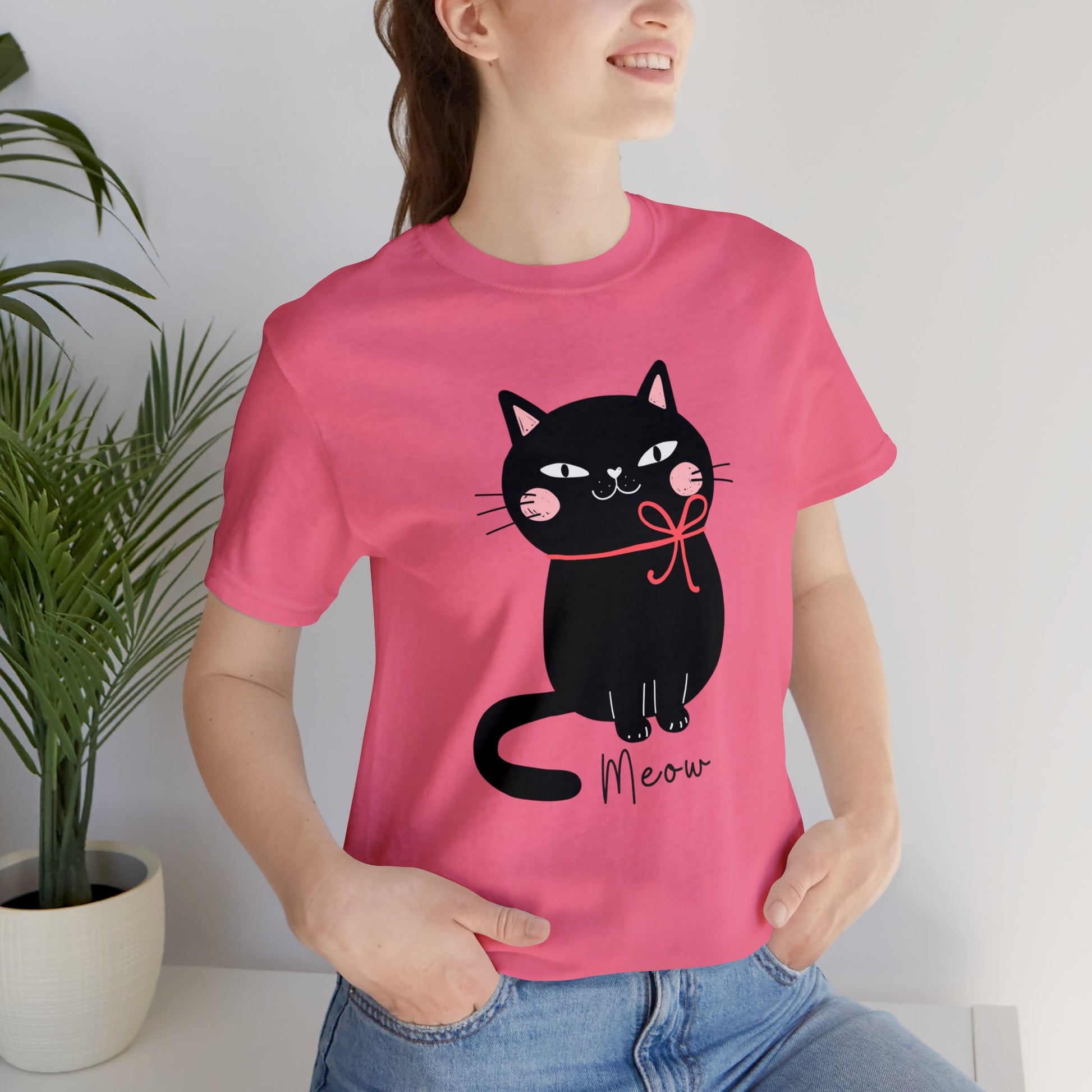 Cute Black cat Christmas Shirt, Kawaii cat xmas shirt, Funny cat Christmas T-shirt, cat cozy tee shirt, cat lover gift, black cat mom gift