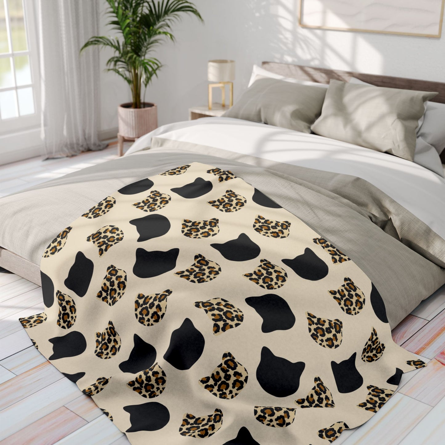 Cat Pattern Arctic Fleece Blanket