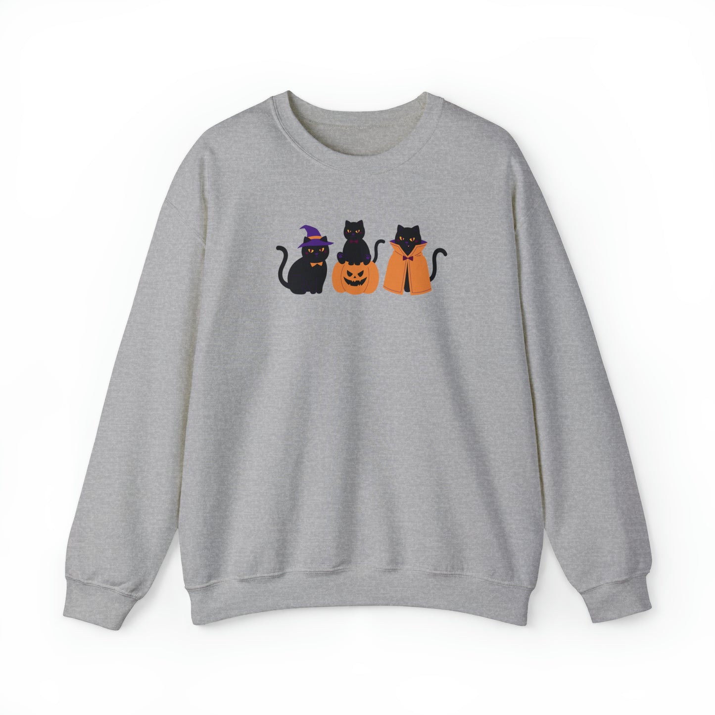 Cat Halloween sweatshirt, Spooky Season Crewneck Sweatshirt, Black Cats pumpkin sweater, Cat Lover jumper, Halloween Cat pullover, cat mom