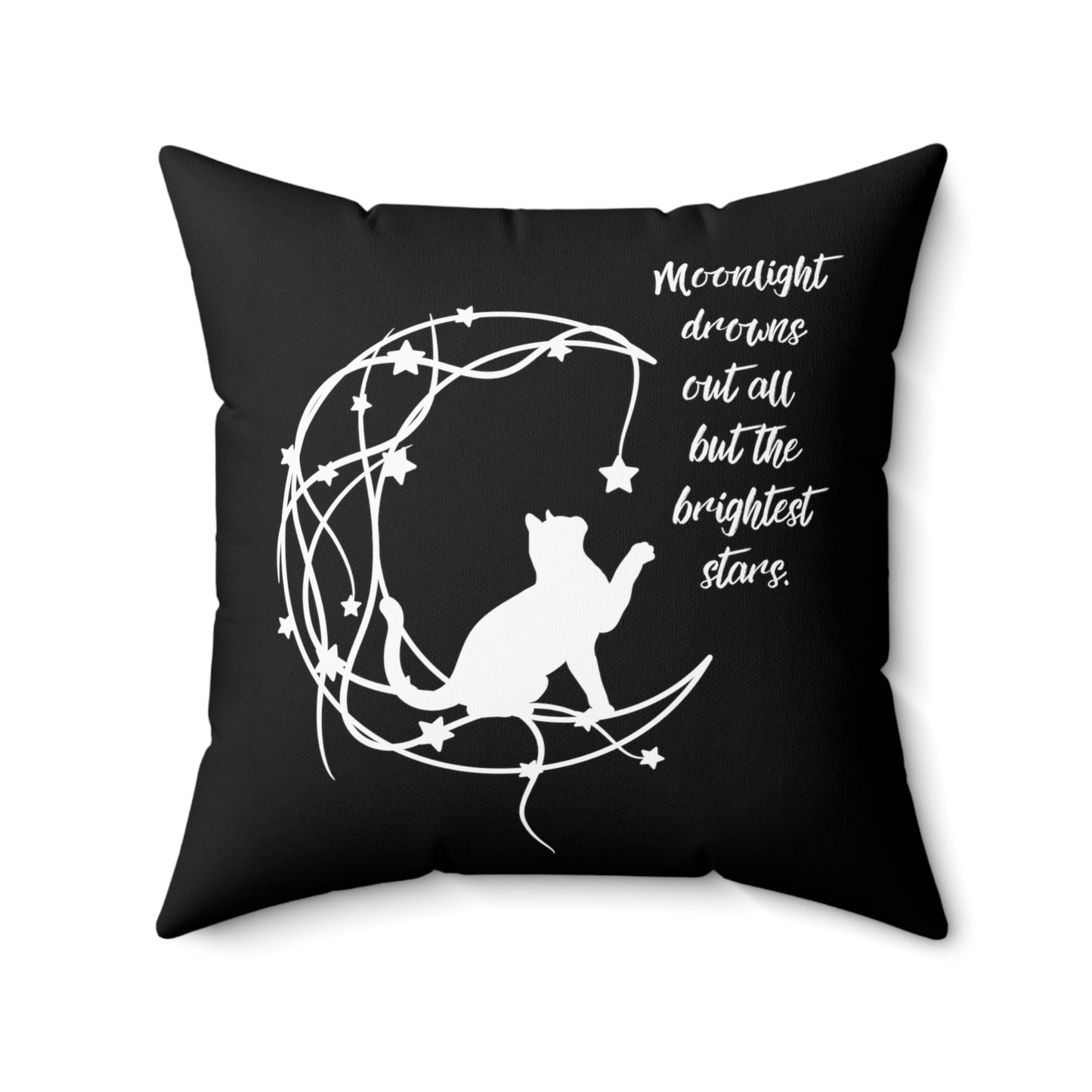 Cat and Moon Pillow