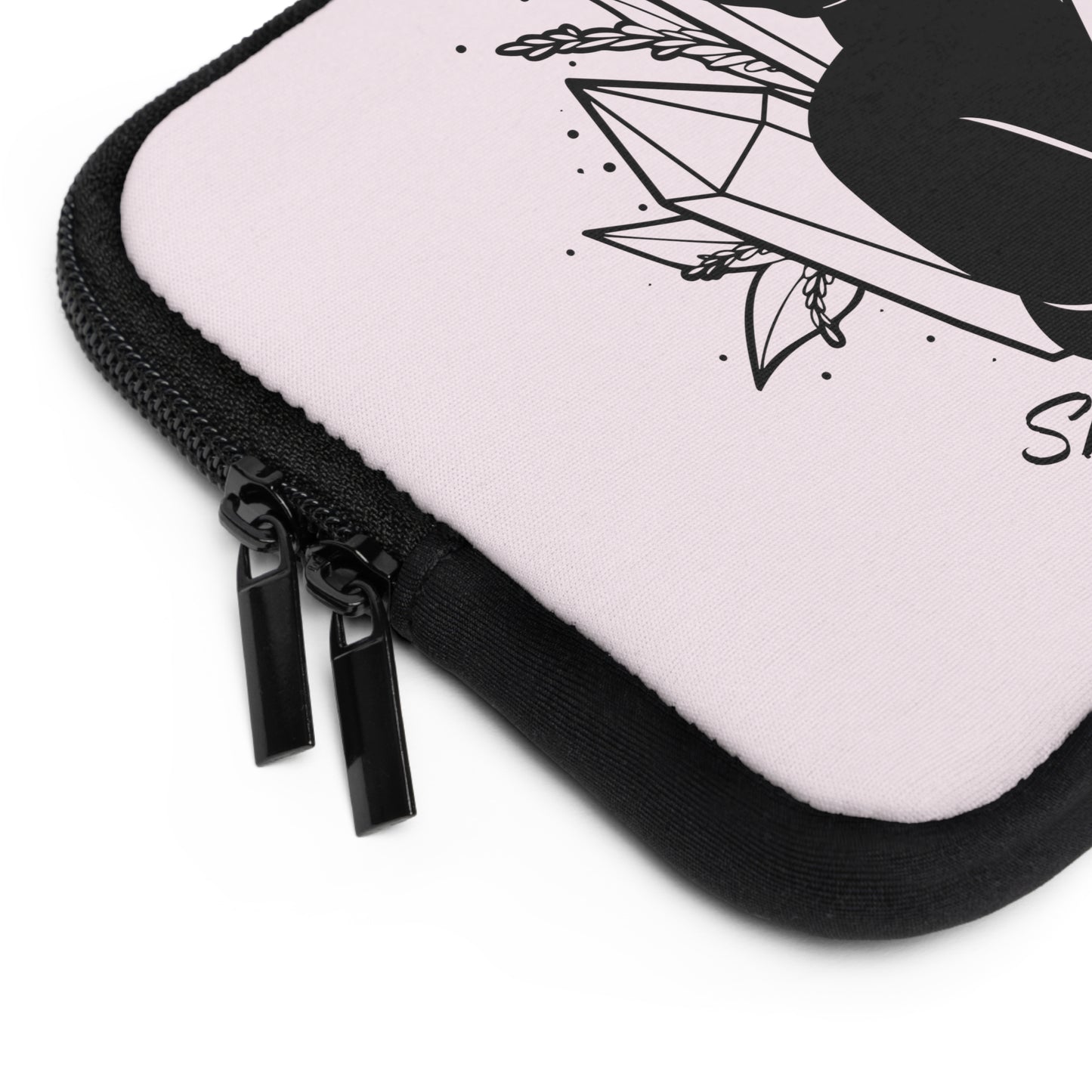 Crystals and Cat Laptop Sleeve