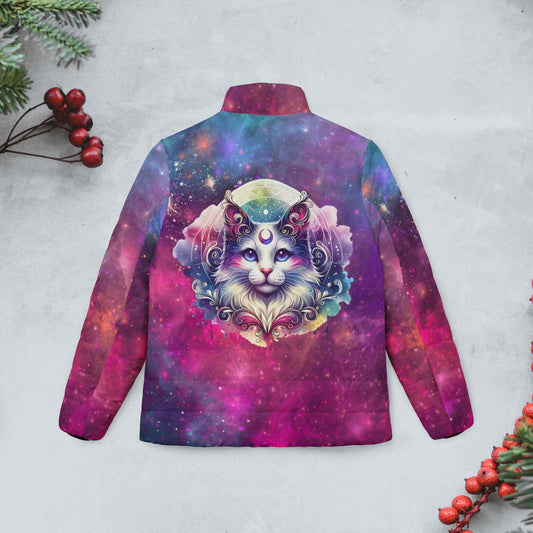 Cosmic Cat Puffer Jacket