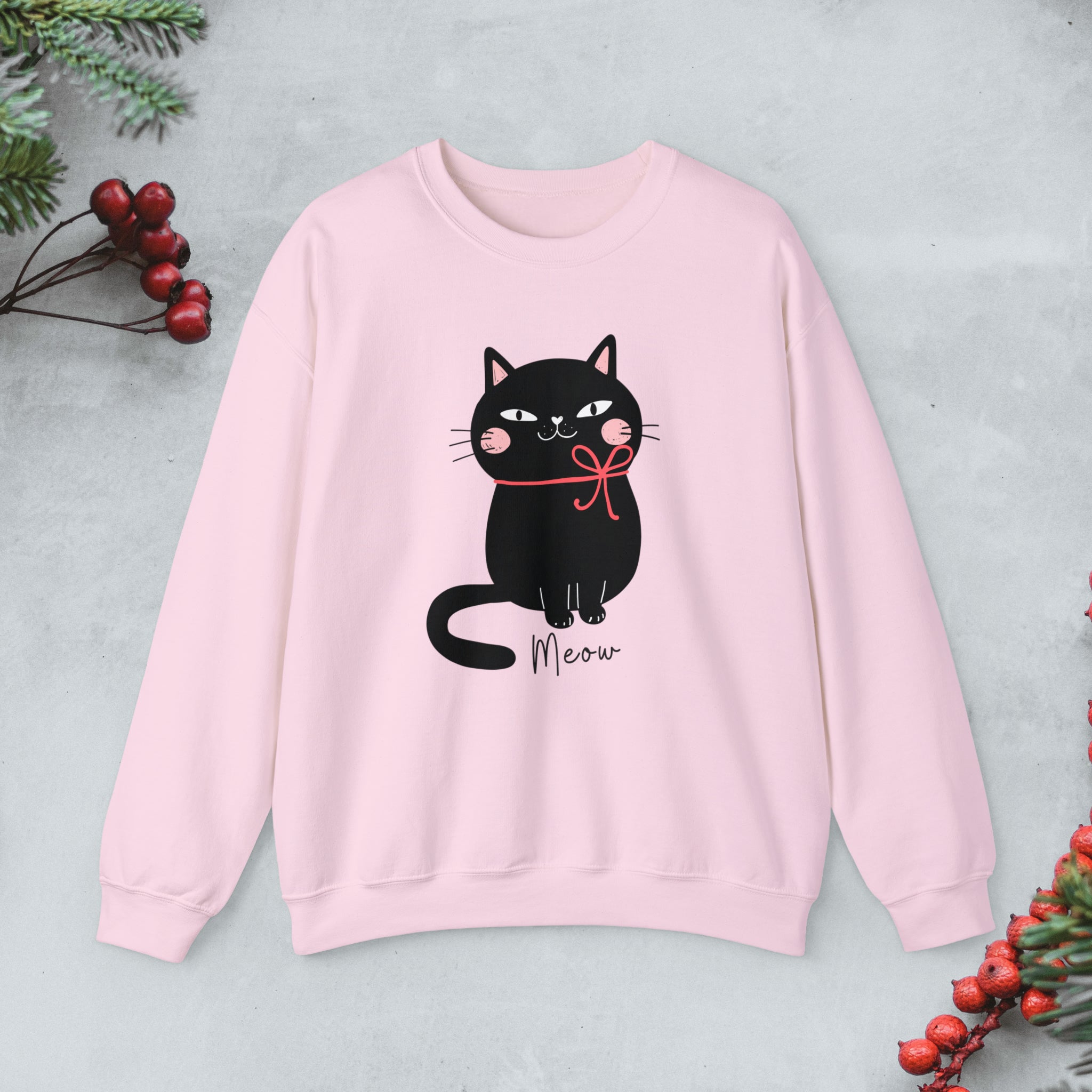 Christmas cat sweatshirts best sale