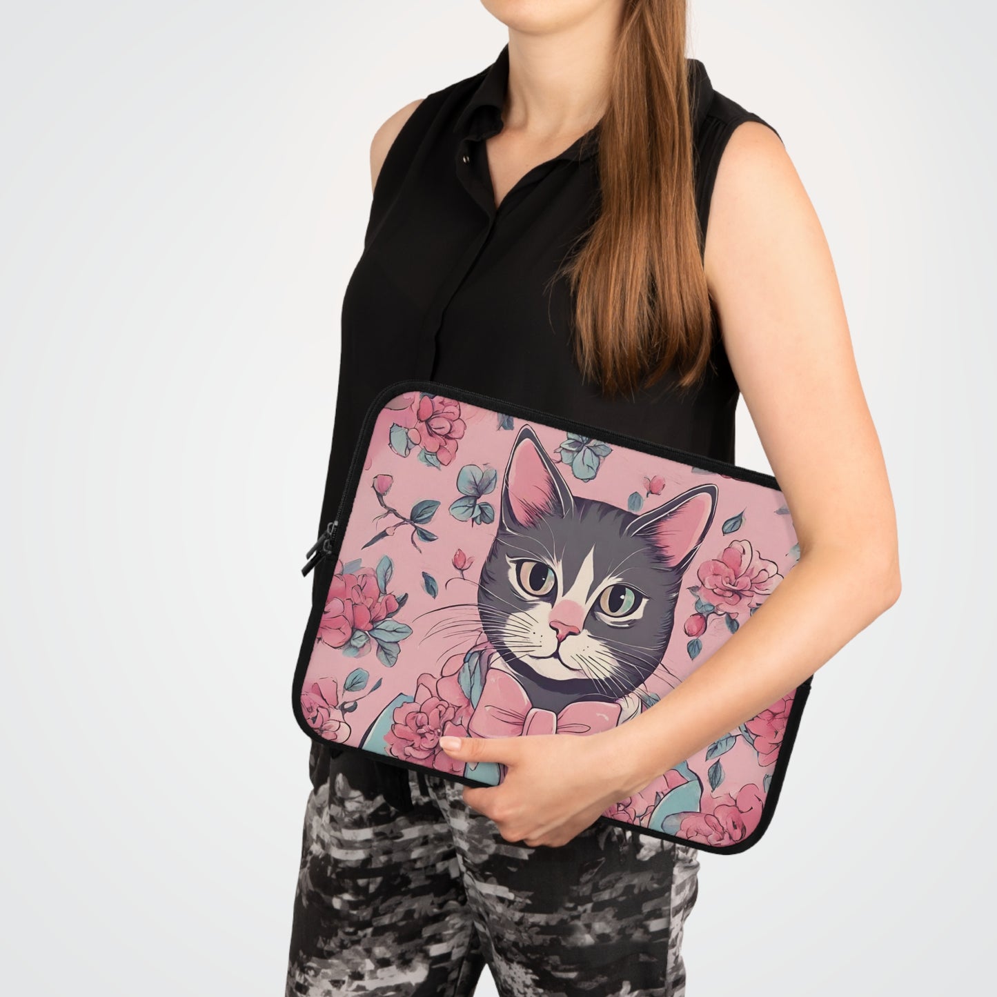 Vintage Cat Laptop Sleeve