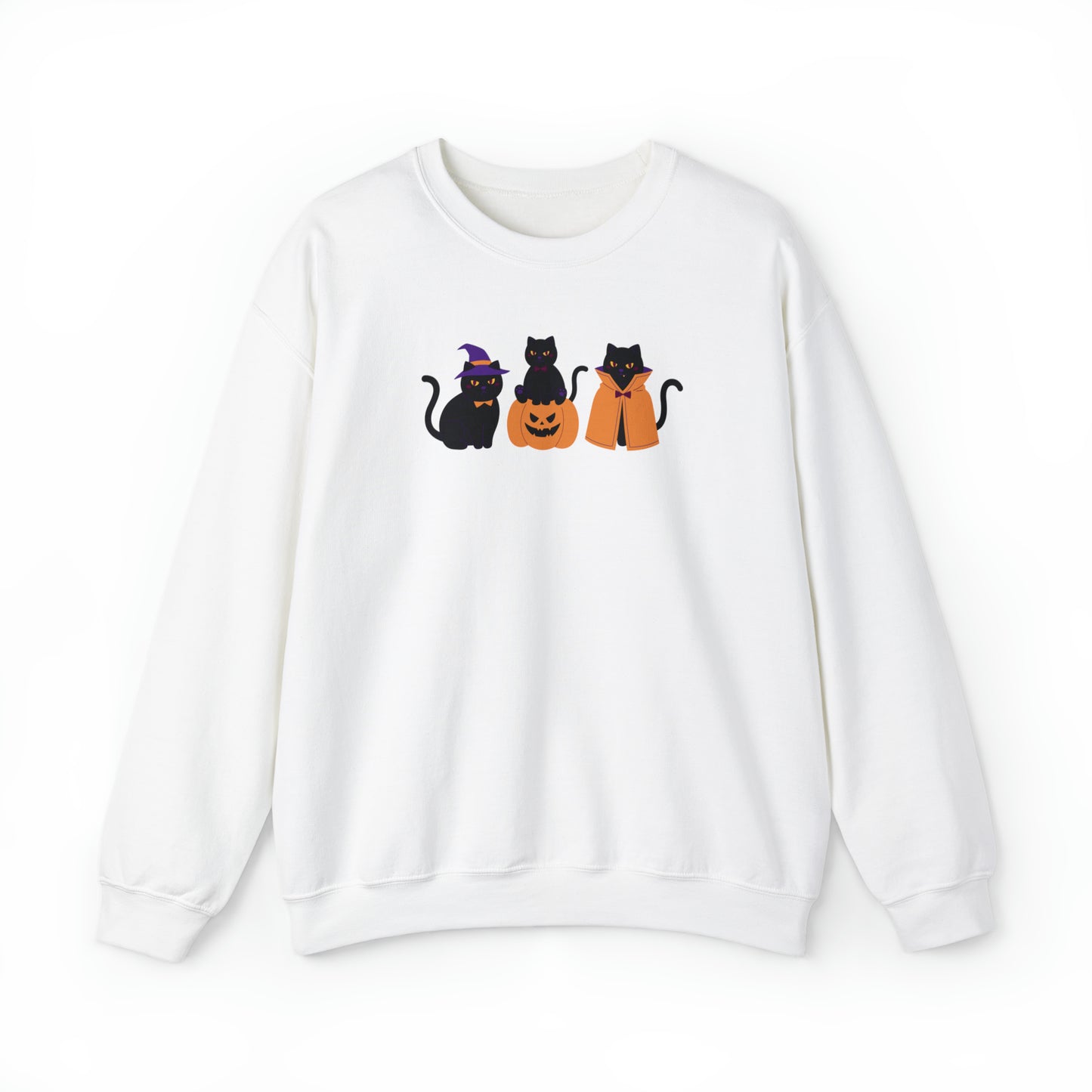 Cat Halloween sweatshirt, Spooky Season Crewneck Sweatshirt, Black Cats pumpkin sweater, Cat Lover jumper, Halloween Cat pullover, cat mom