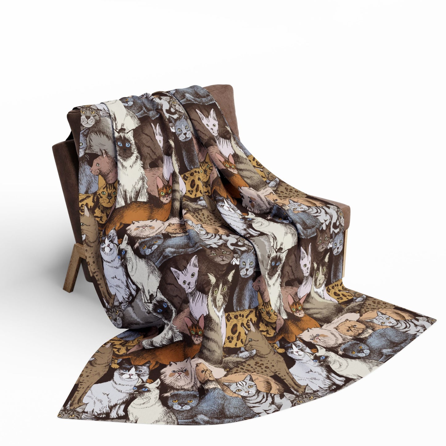 Cats Pattern Arctic Fleece Blanket