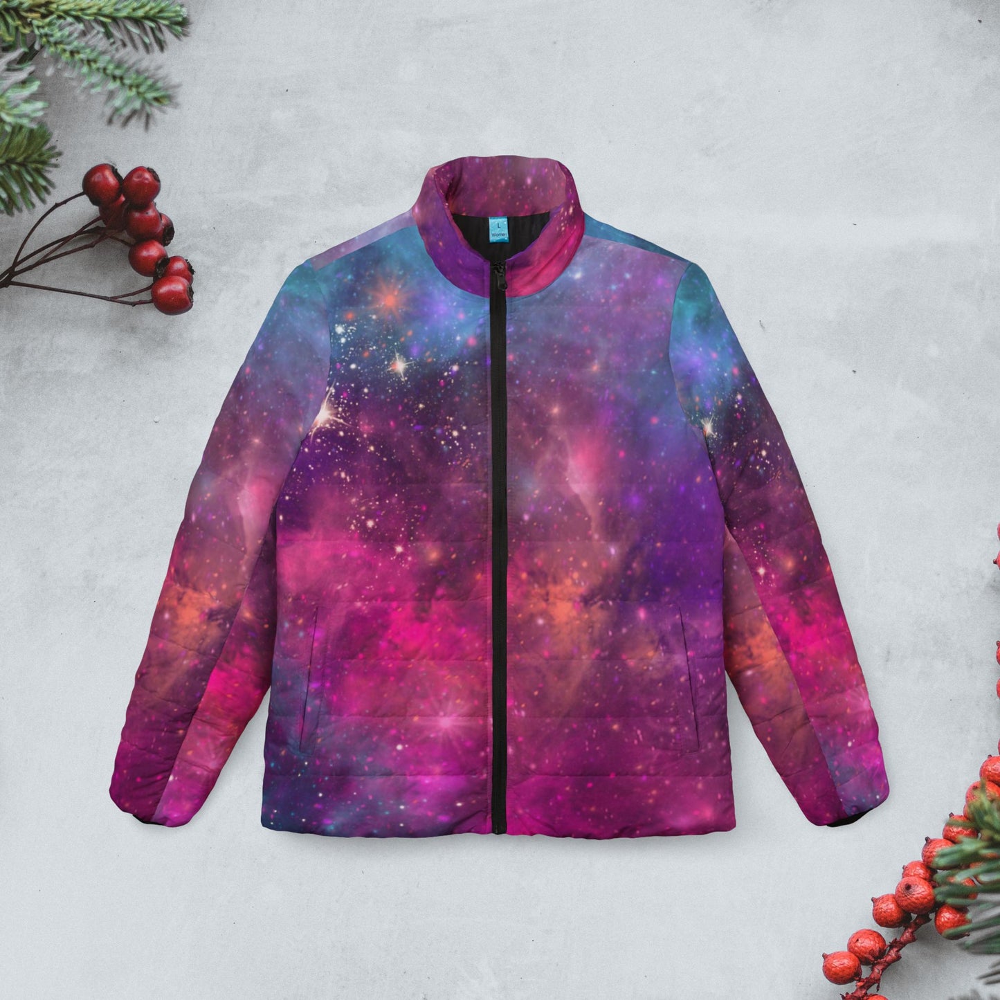 Cosmic Cat Puffer Jacket