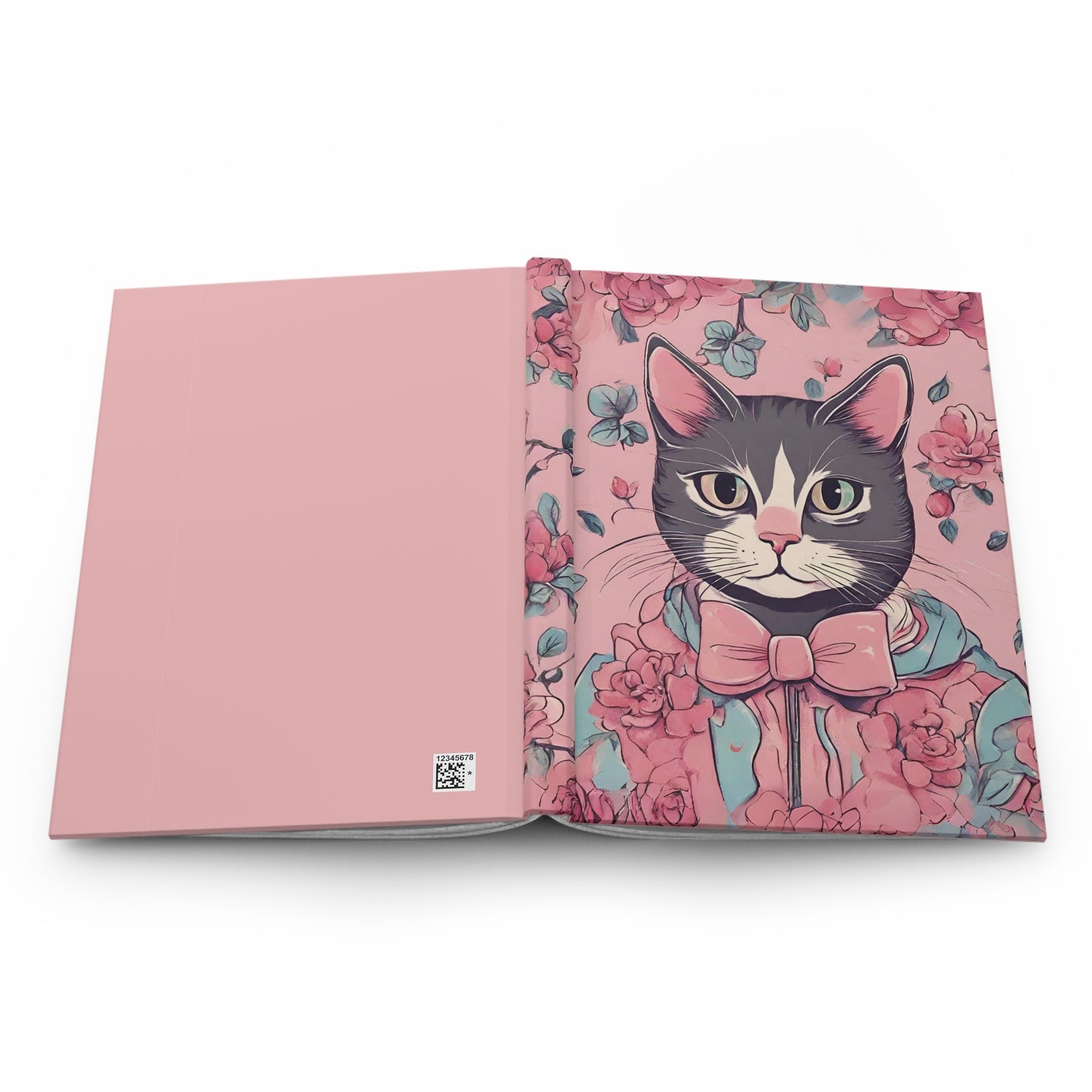 Cottagecore Cat Hardcover Journal Matte