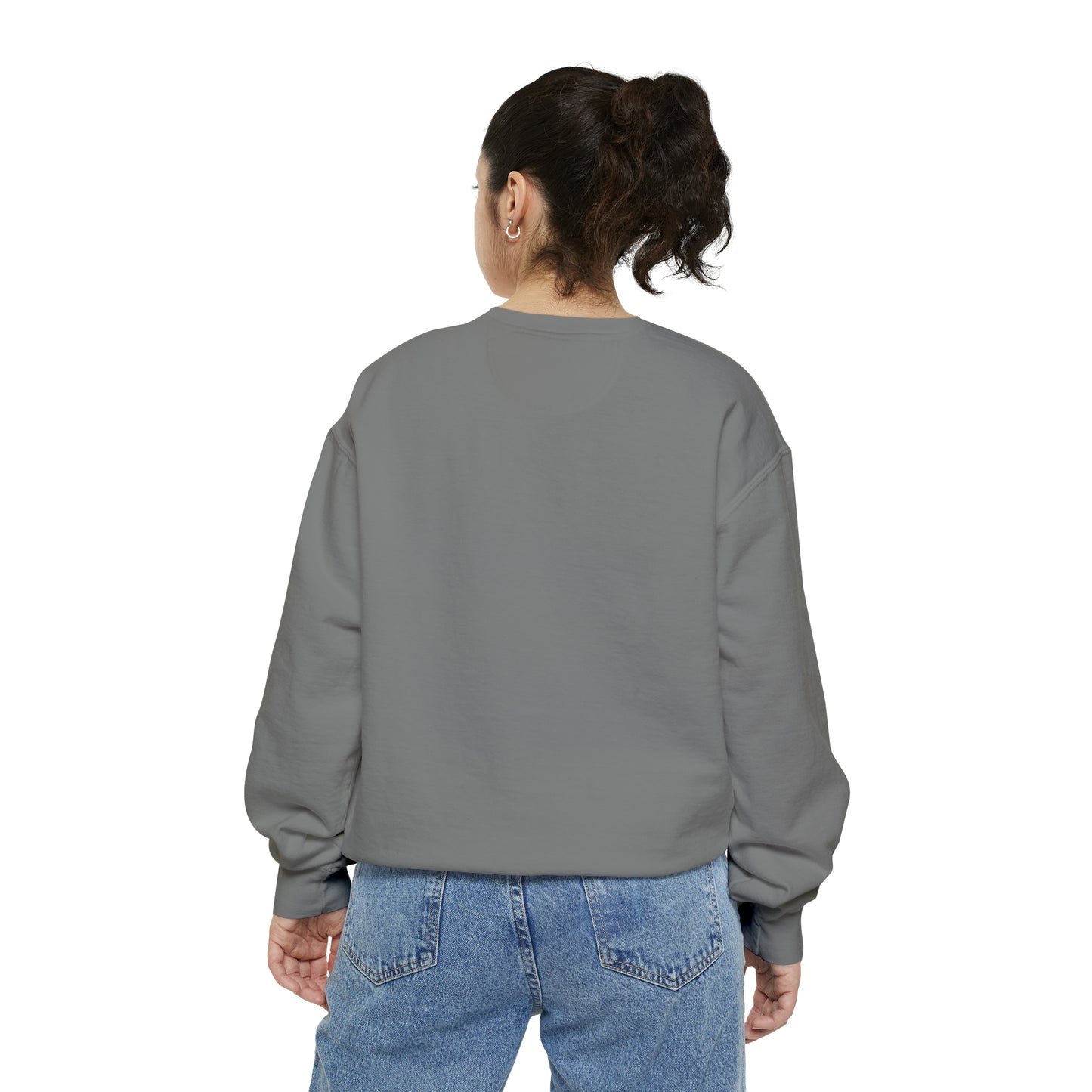 Nerdy Cat Garment-Dyed Sweatshirt