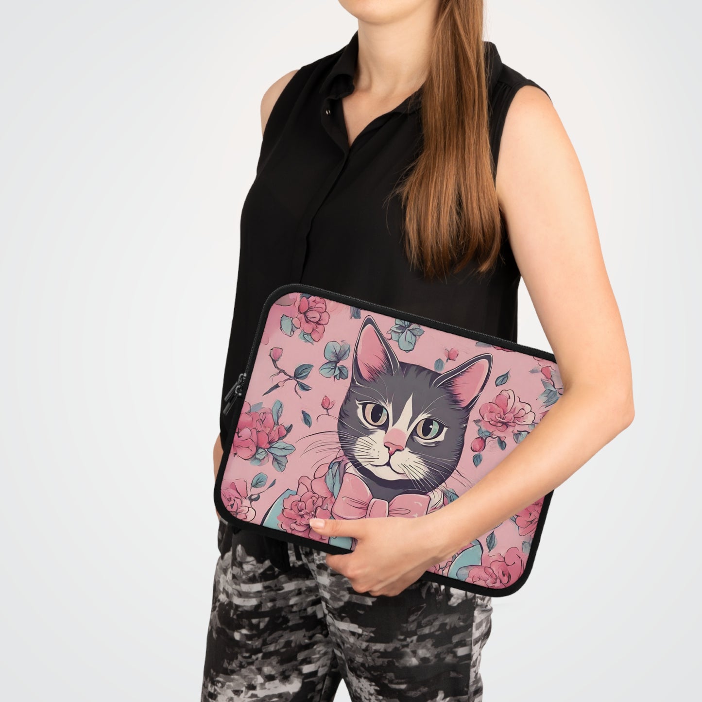 Vintage Cat Laptop Sleeve