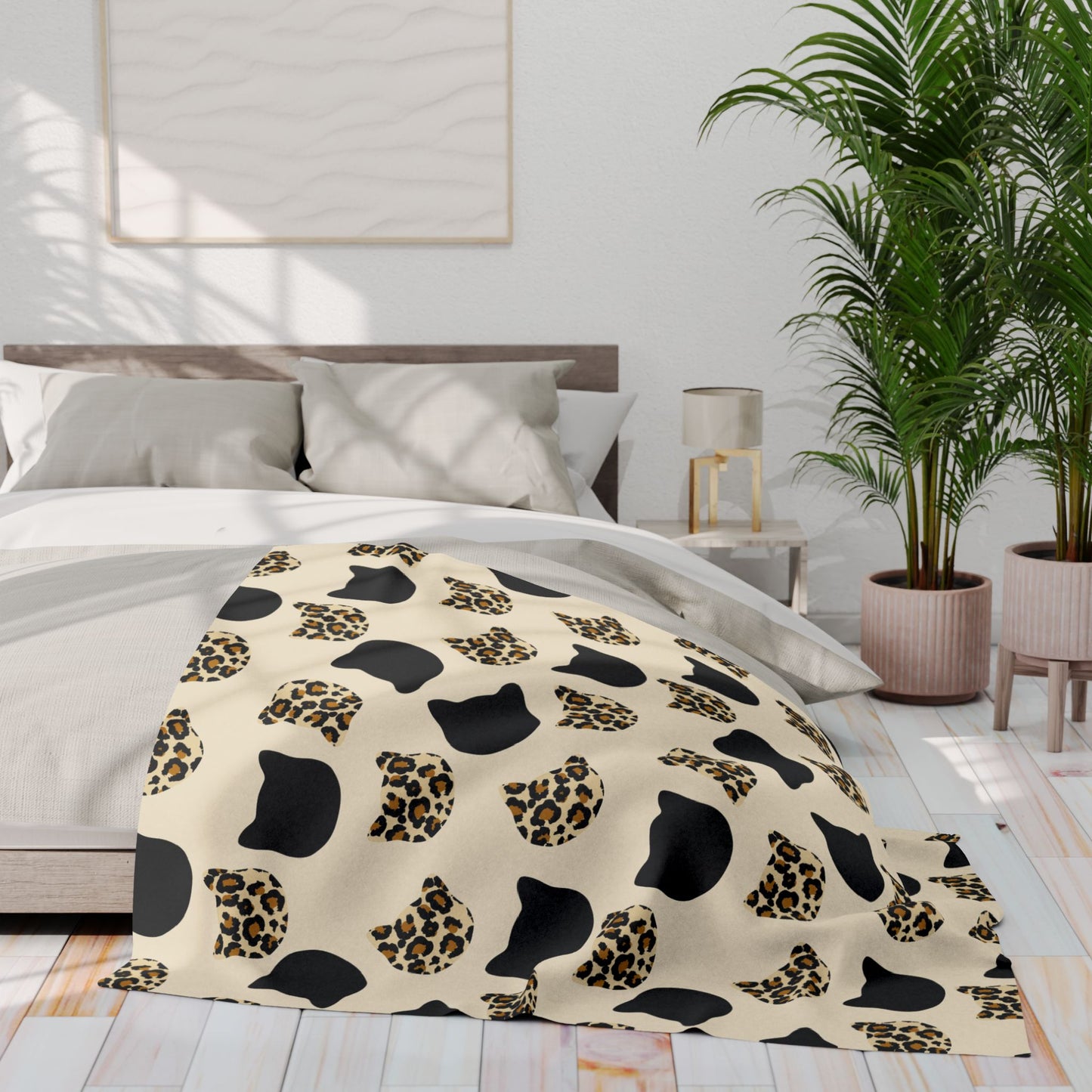 Cat Pattern Arctic Fleece Blanket