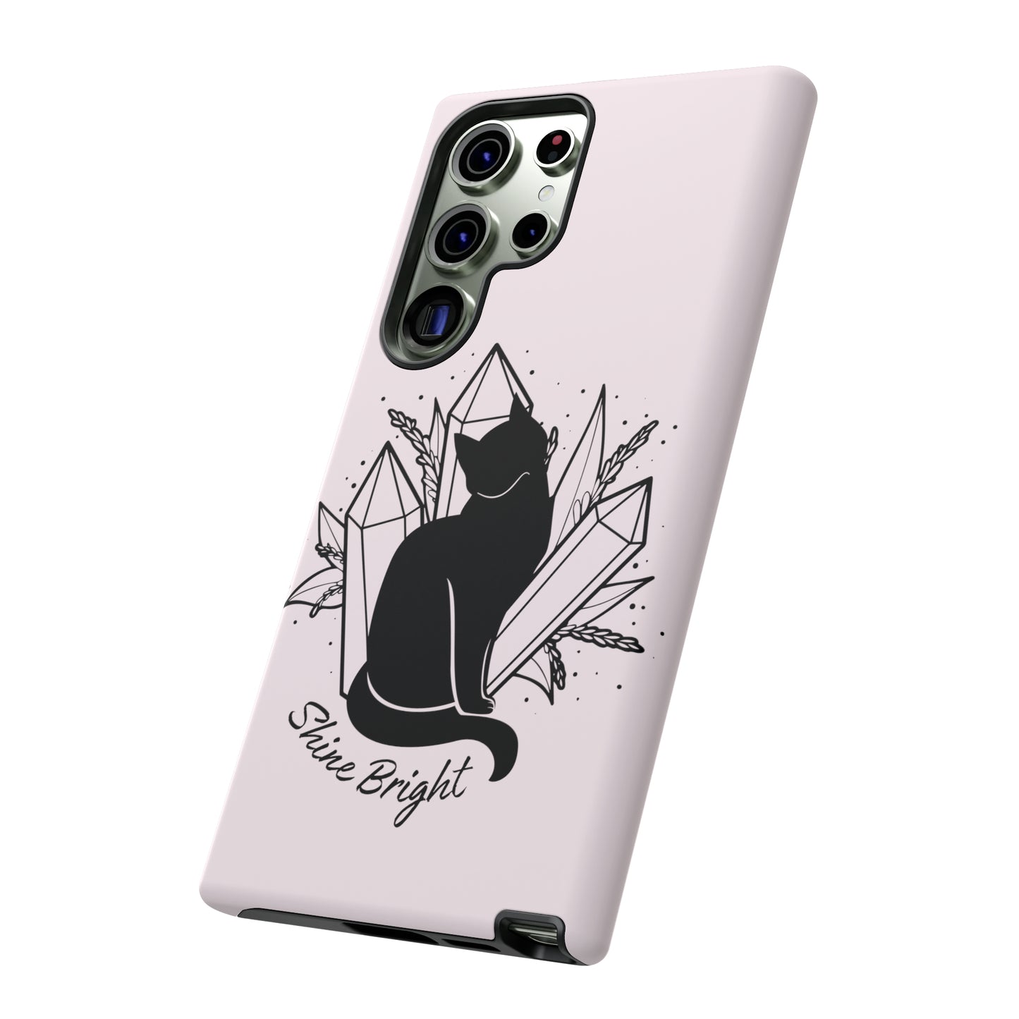 Cat and Crystals Phone Case