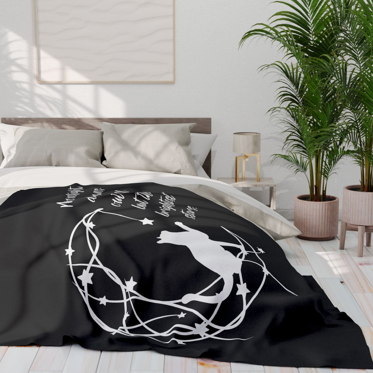 Celestial Cat Arctic Fleece Blanket