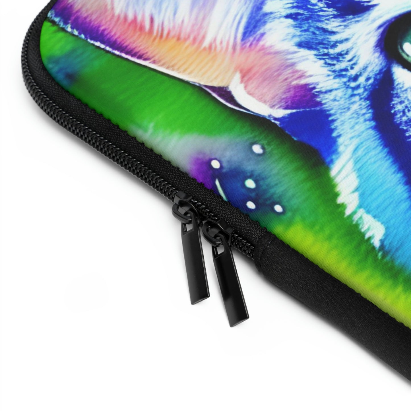 Colorful Cat Graphic Laptop Sleeve