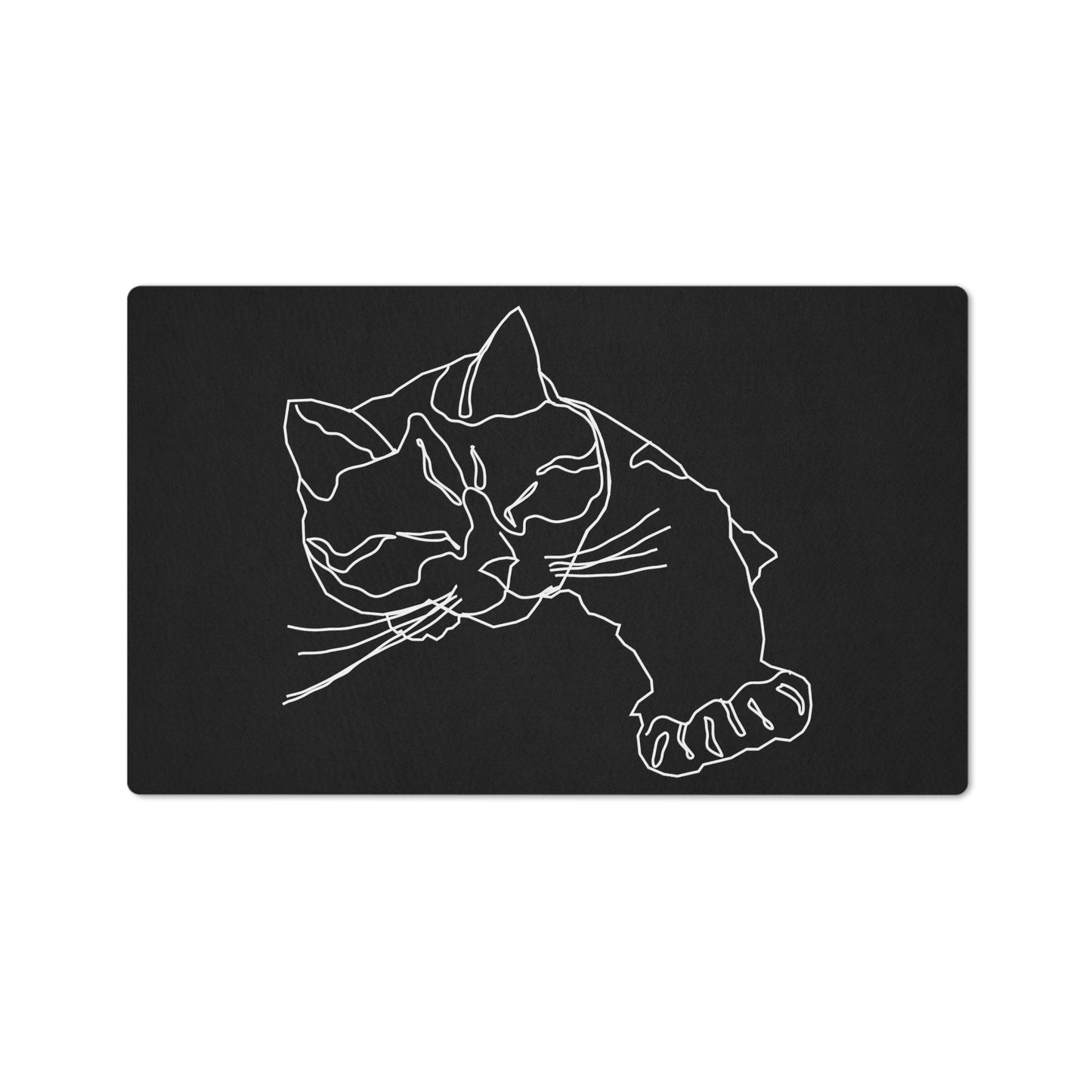 Minimalist Cat Floor Mat, Line Art Cat Flooring Mat, cat room décor, cool cat lover gift, home décor, Modern cat rug, Unique cat floor mat