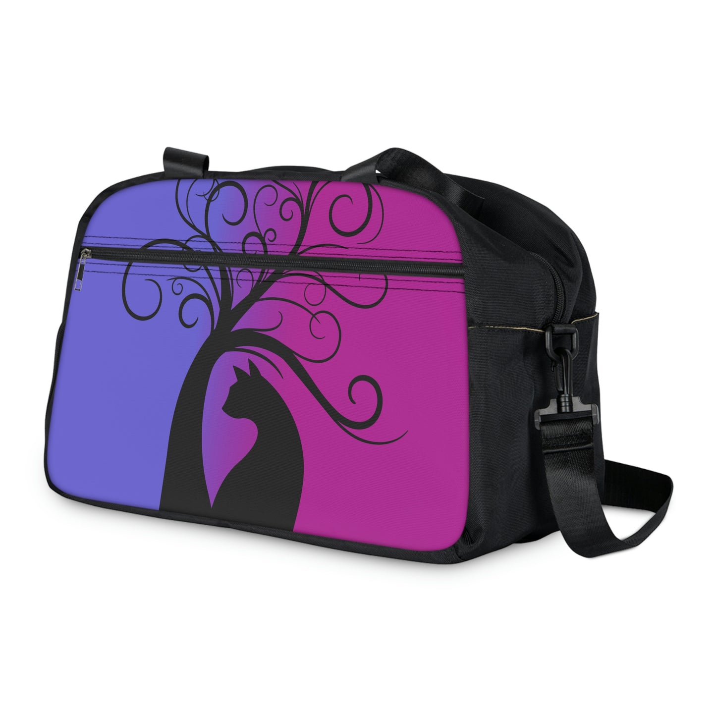 Magical black cat Fitness Handbag