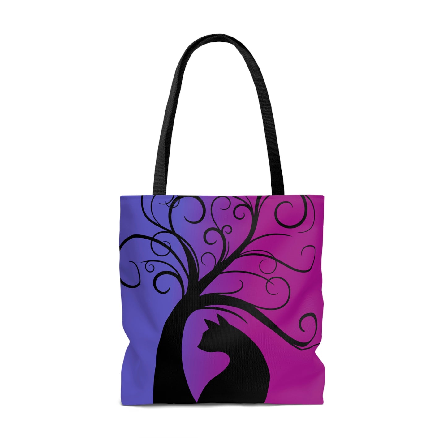 Magical Black Cat Canvas Tote Bag