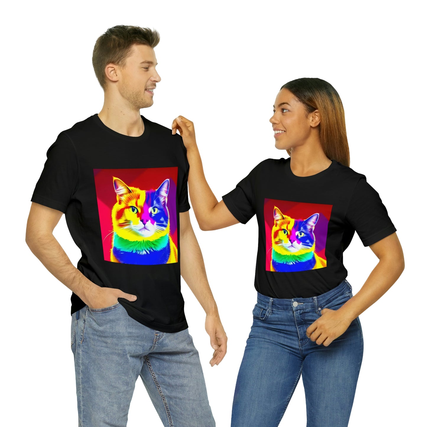 Rainbow Pride Cat T-shirt