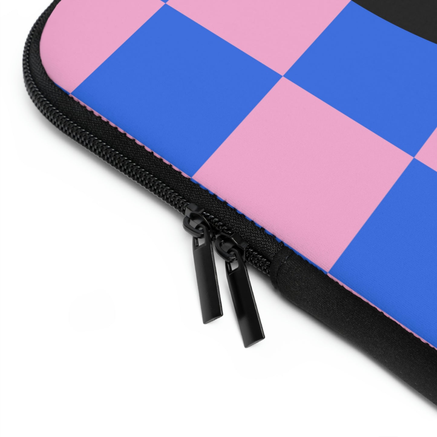 Checkered Funny cat Laptop Sleeve