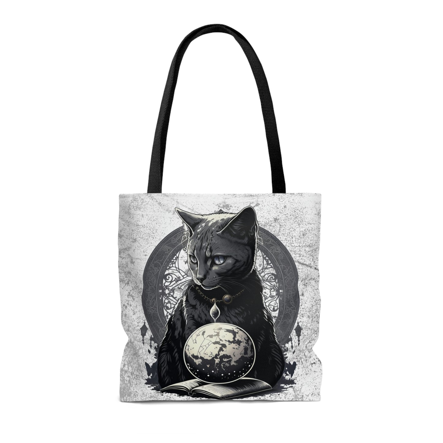 Cosmic Cat Canvas Tote Bag