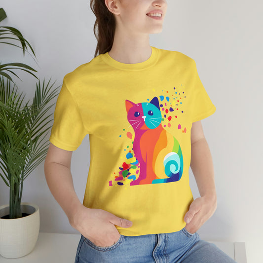 Pride Cat Shirt, Cat LGBTQ t-shirt, colorful cat tee, cute Lgbt shirt, funny kawaii cat shirt, cute rainbow cat shirt, Purride cat shirt