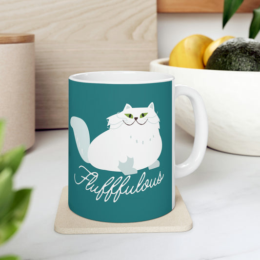 Fabulous Persian cat Ceramic Mug 11oz, cat lover gift, Persian cat mug, persian cat mom cup, cat coffee mug, funny cat mug, cat owner gift