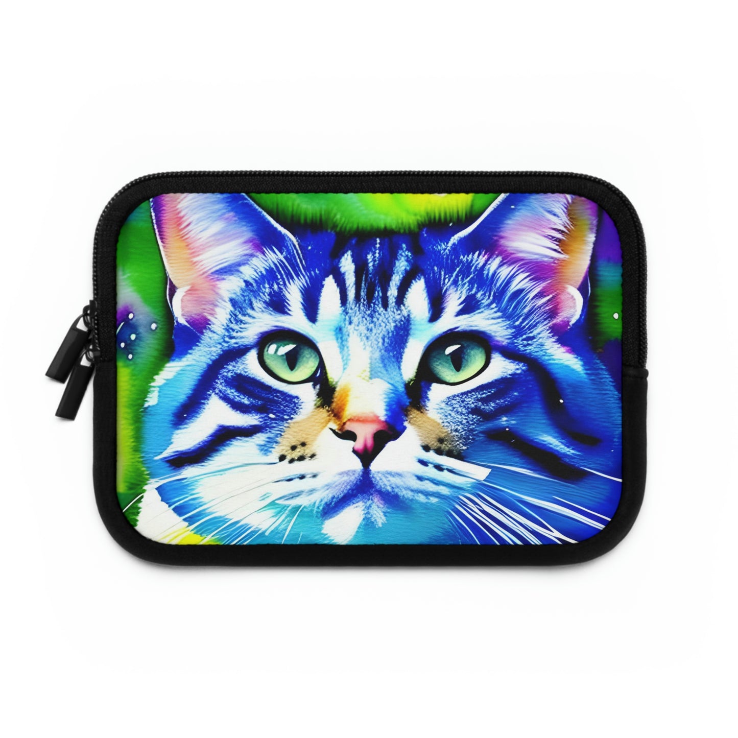 Colorful Cat Graphic Laptop Sleeve