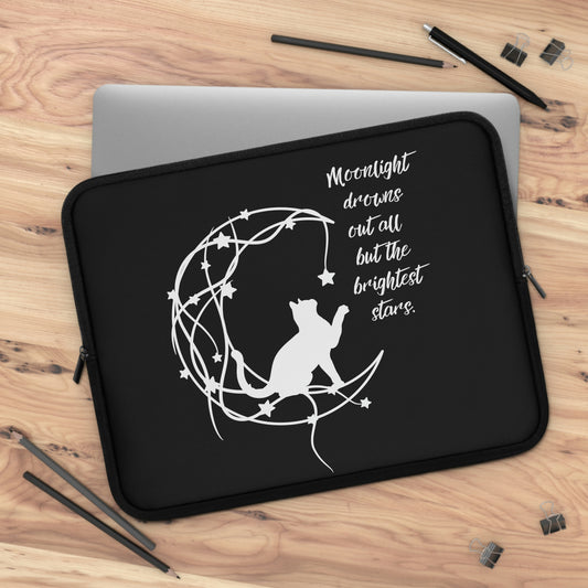 Magical Cat and moon Laptop Sleeve