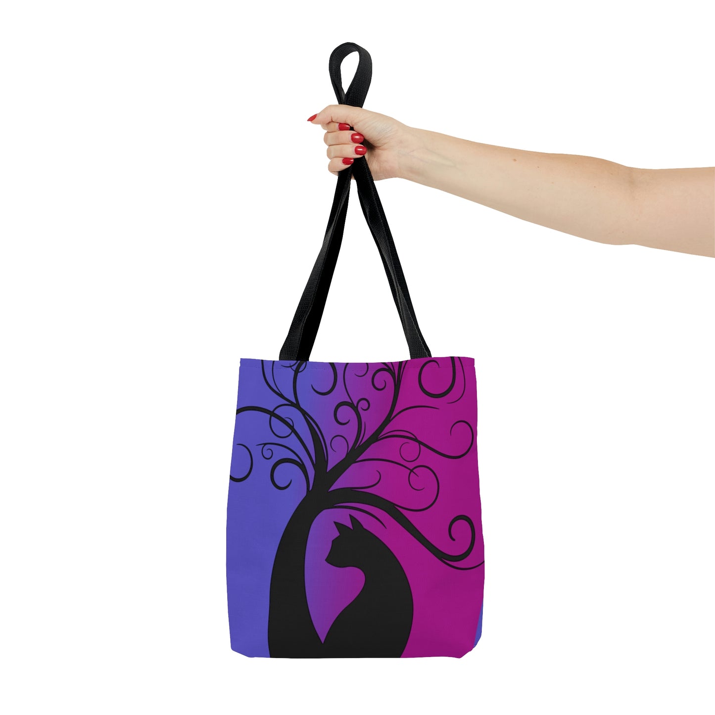 Magical Black Cat Canvas Tote Bag