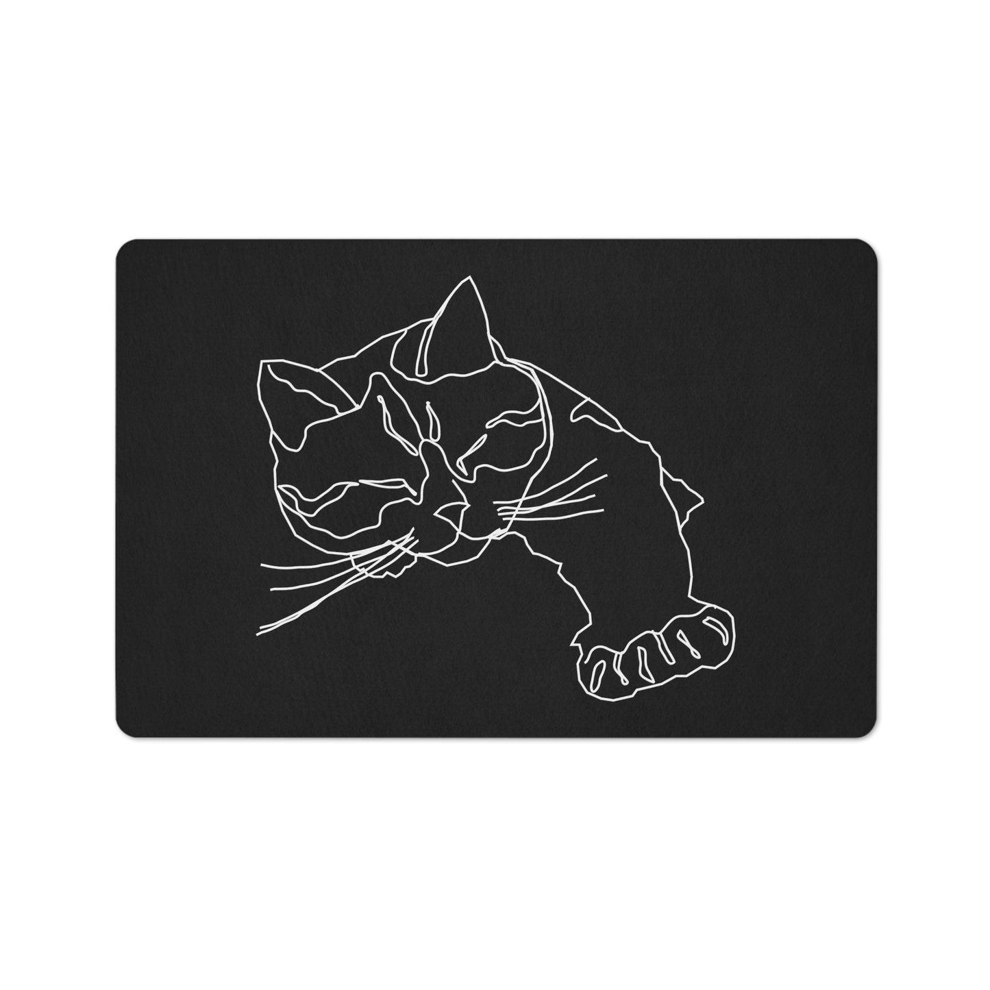 Minimalist Cat Floor Mat