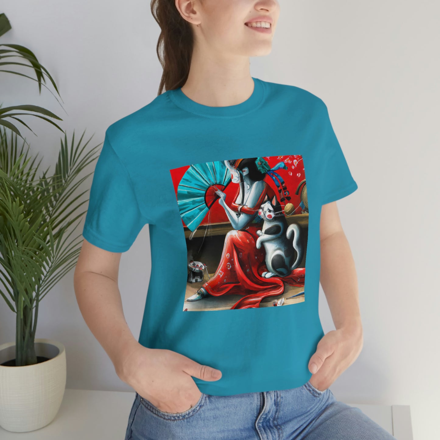 Geisha and Cat T-shirt