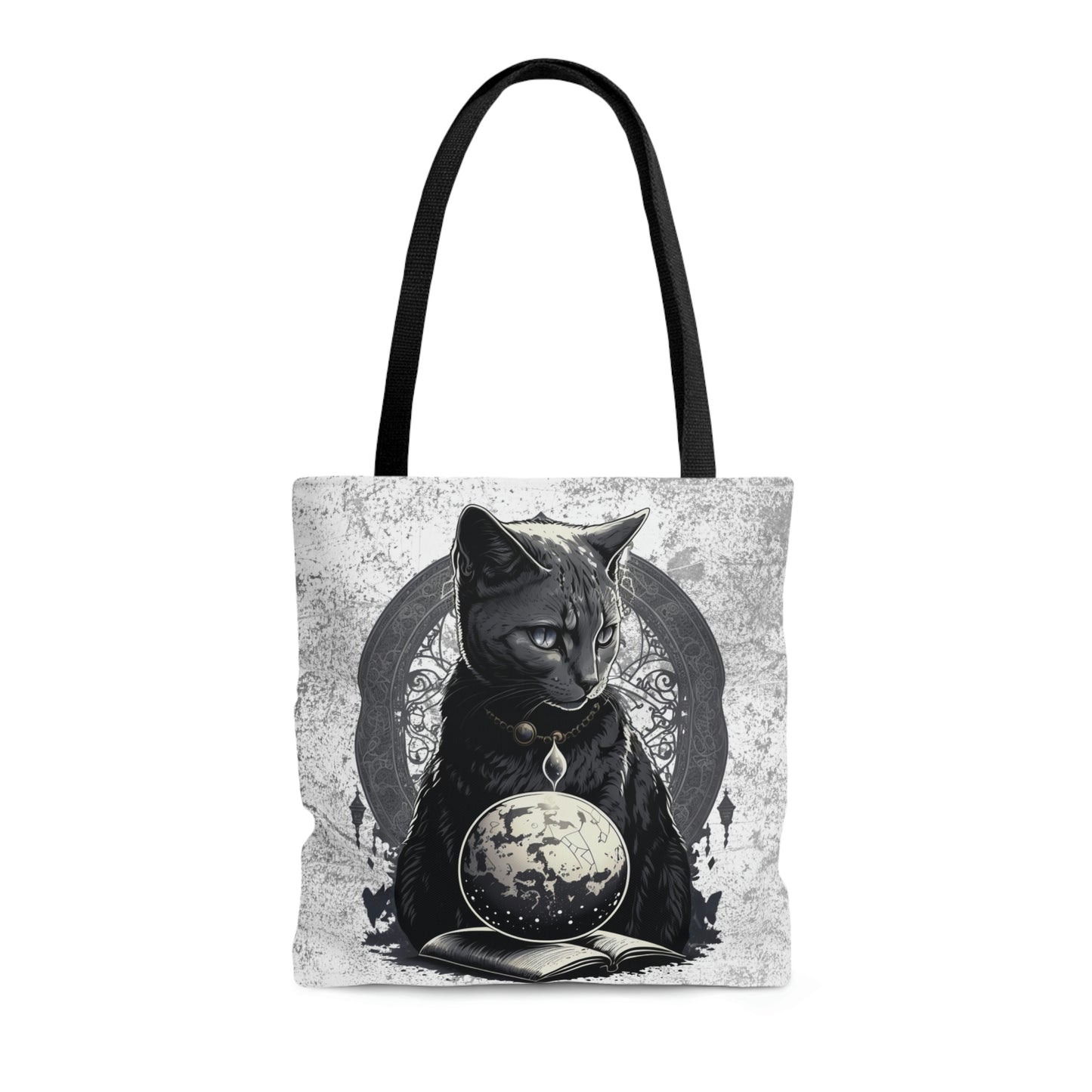 Cosmic Cat Canvas Tote Bag