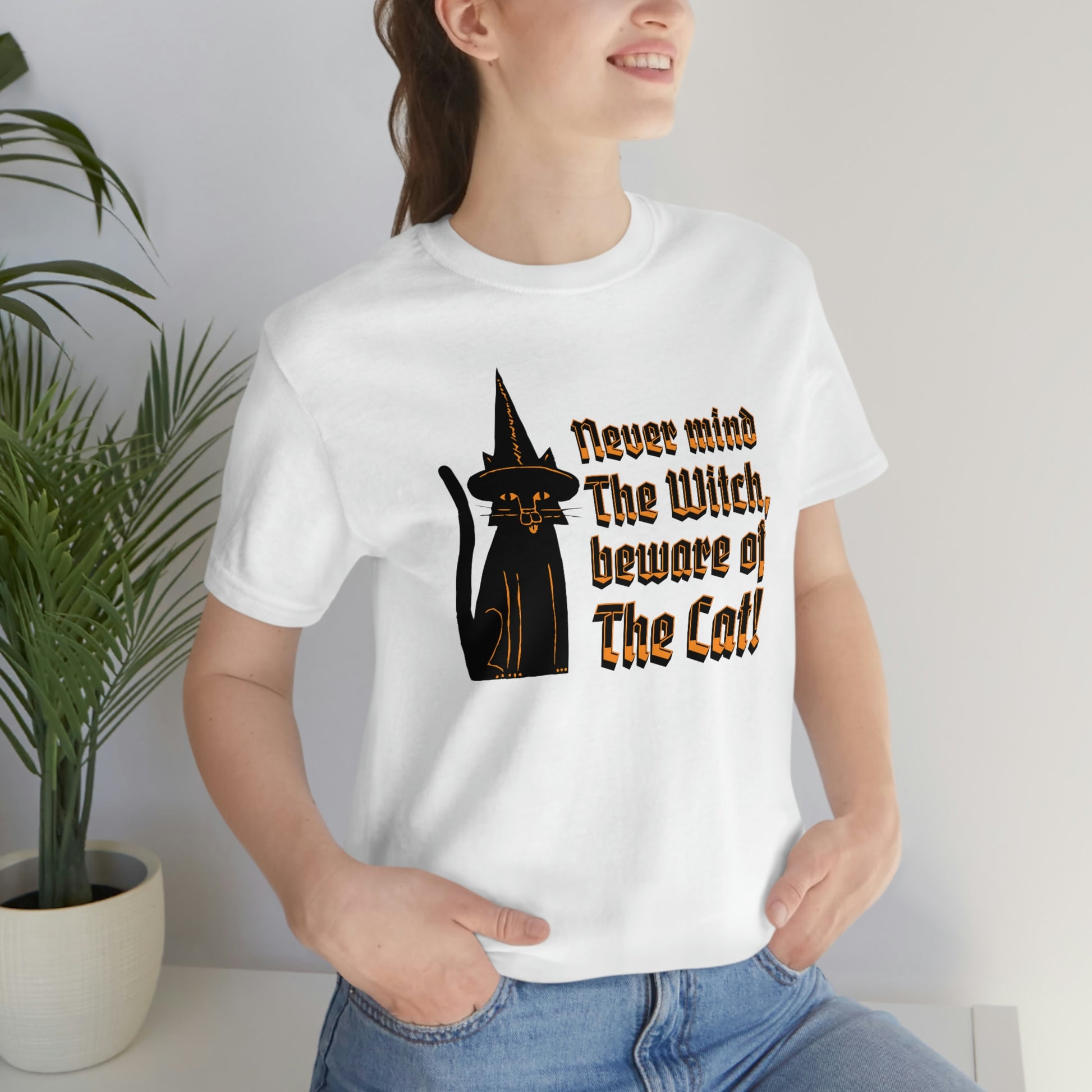 Witchy black cat T-shirt, witch cat familiar shirt, vintage tshirt, aesthetic shirt, celestial shirt, magical tee, mystical tee, gothic tee