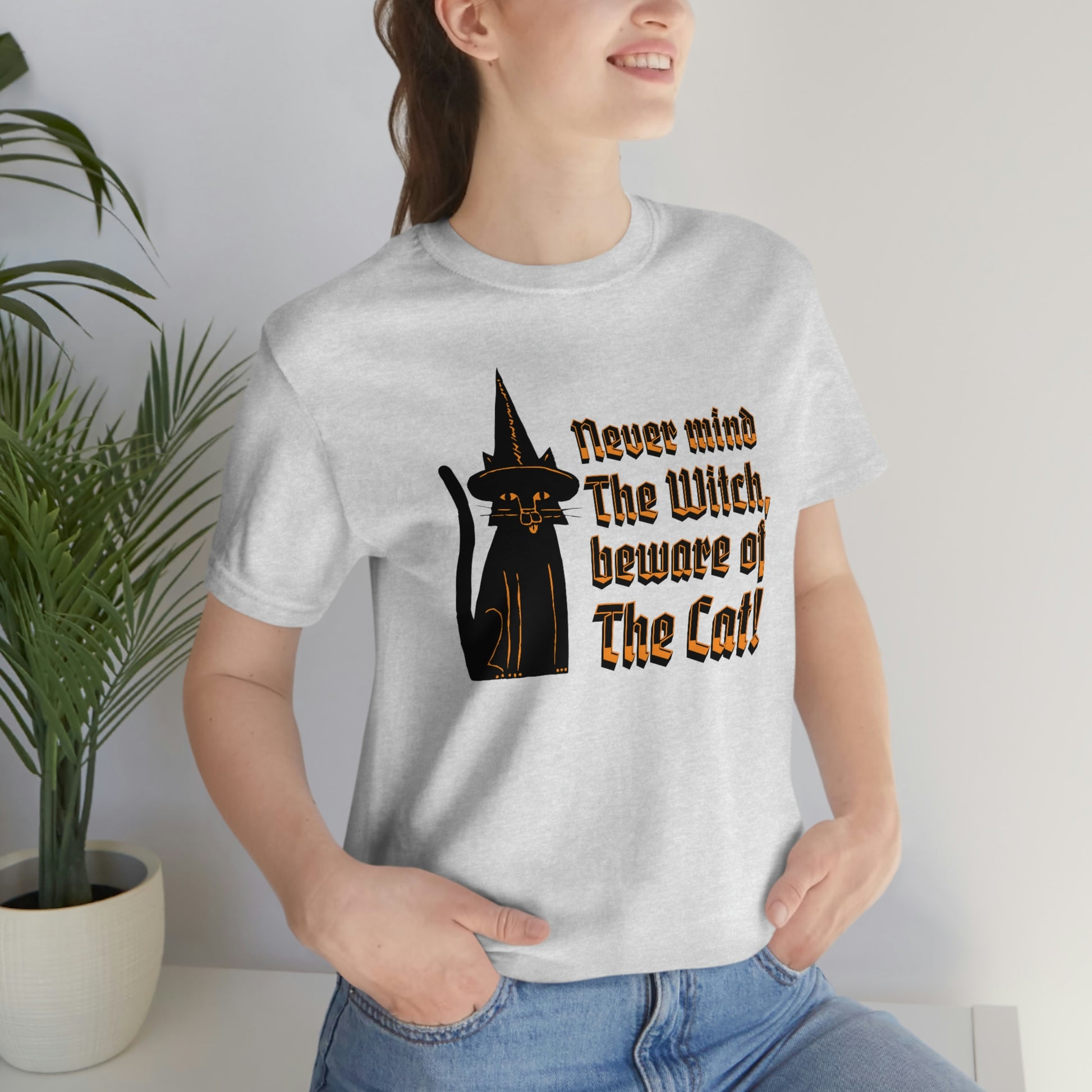 Witchy black cat T-shirt, witch cat familiar shirt, vintage tshirt, aesthetic shirt, celestial shirt, magical tee, mystical tee, gothic tee