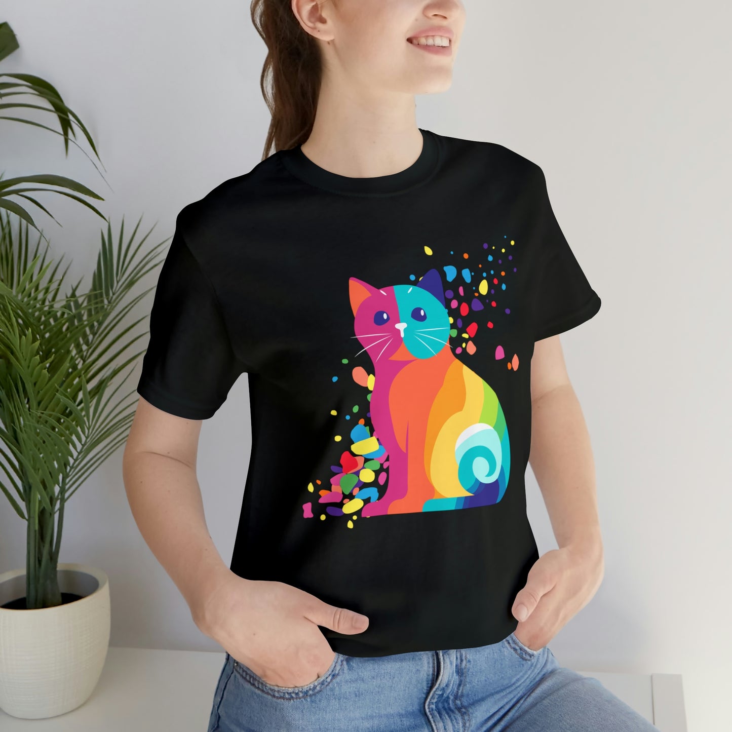 Pride Cat Shirt, Cat LGBTQ t-shirt, colorful cat tee, cute Lgbt shirt, funny kawaii cat shirt, cute rainbow cat shirt, Purride cat shirt