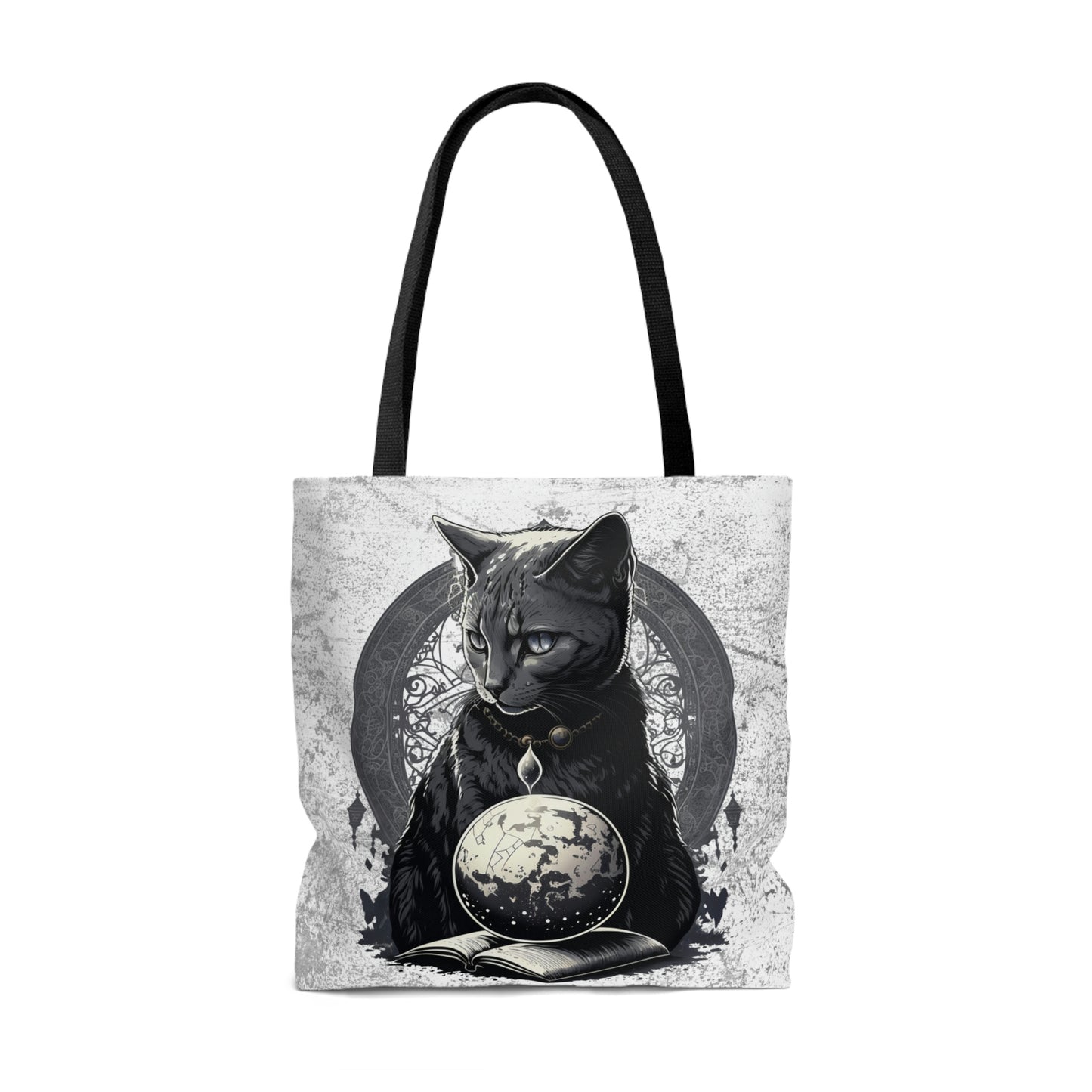 Cosmic Cat Canvas Tote Bag