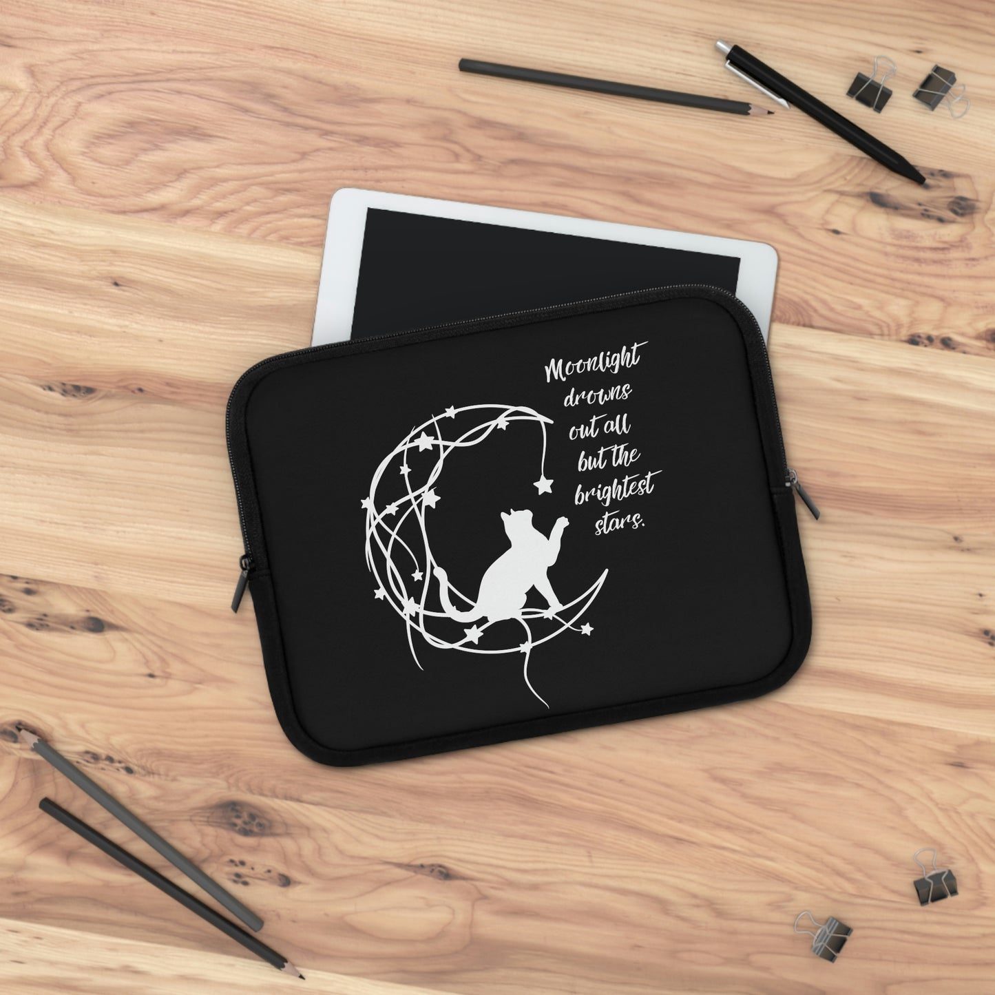 Magical Cat and moon Laptop Sleeve