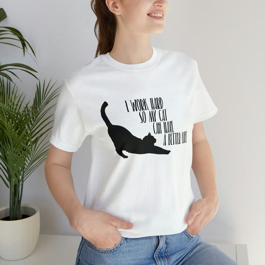 Cat owner quote T-shirt, cute cat shirt, cat quote tee, cat owner top, cat mom top, kawaii cat-themed shirt, Funny cat shirt, cat owner gift