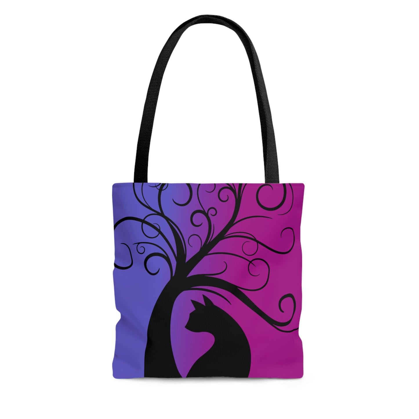 Magical Black Cat Canvas Tote Bag