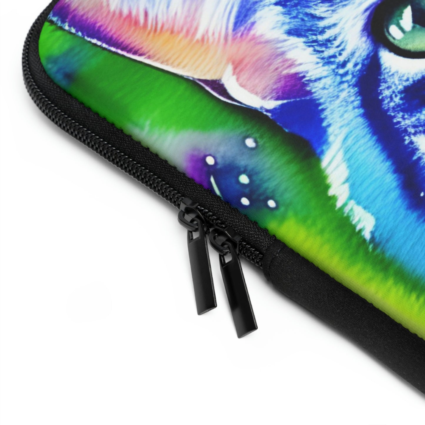 Colorful Cat Graphic Laptop Sleeve